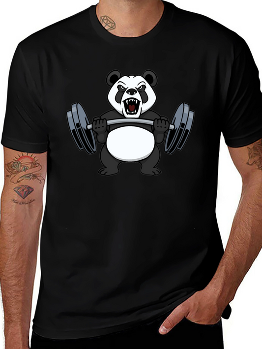 Angry Panda Workout T-Shirt - Black