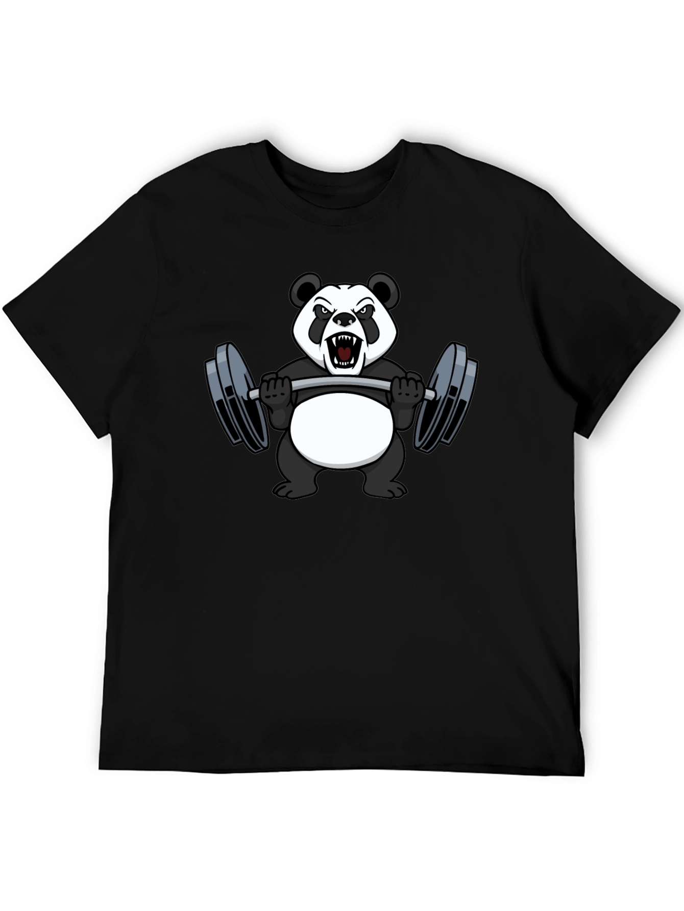 Angry Panda Workout T-Shirt - Black