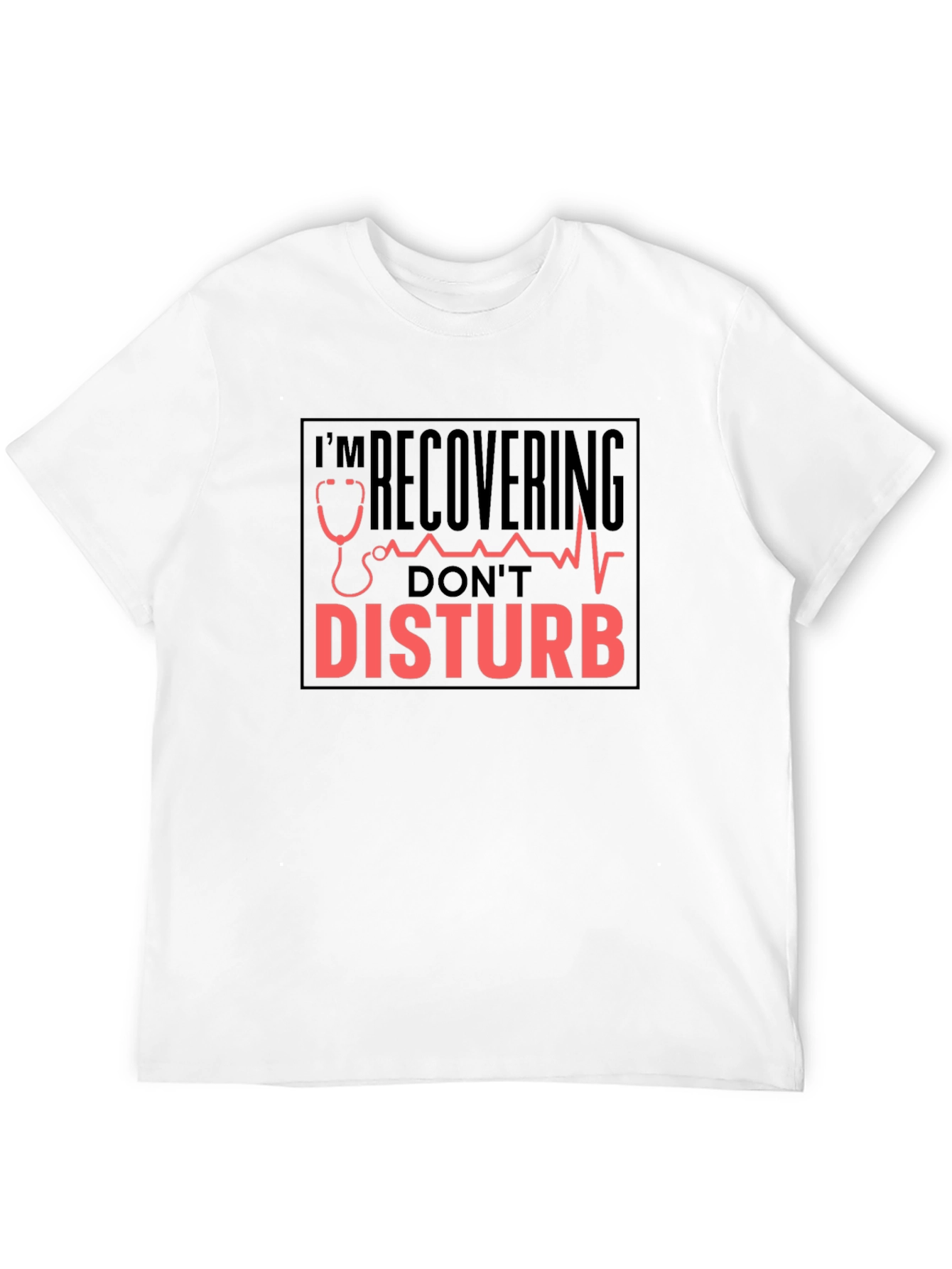 Recovering Dont Disturb Black T-Shirt