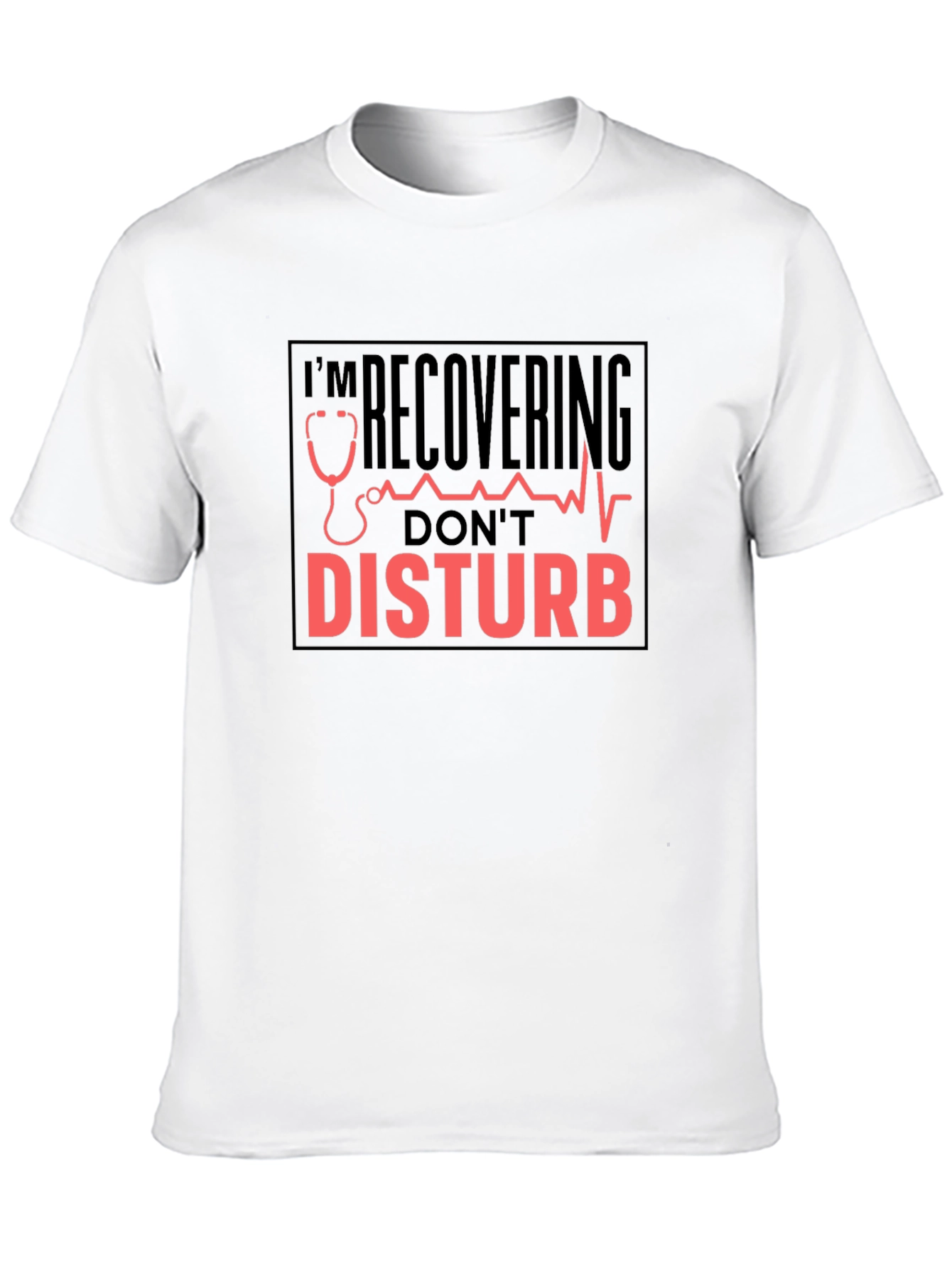Recovering Dont Disturb Black T-Shirt