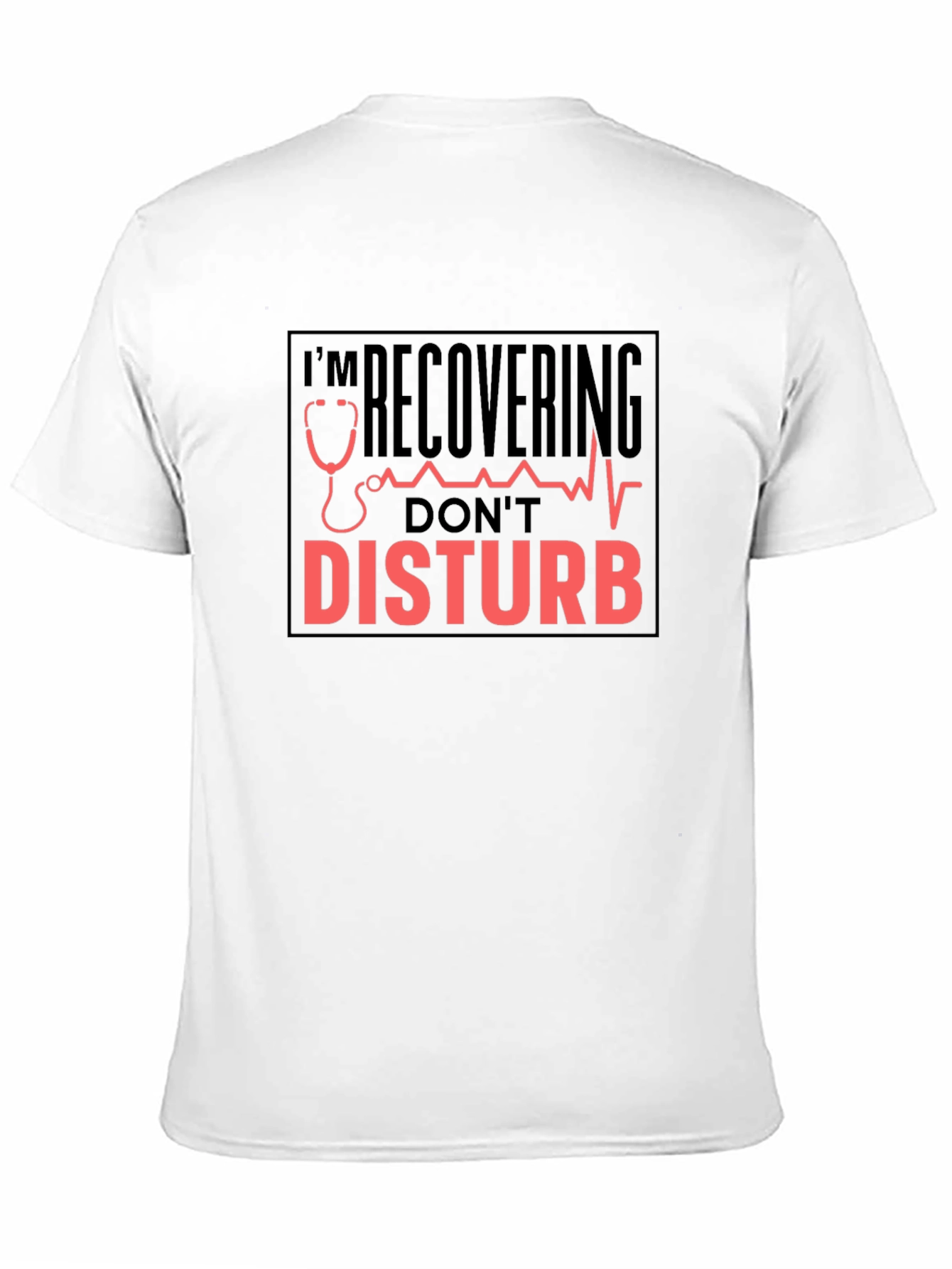 Recovering Dont Disturb Black T-Shirt