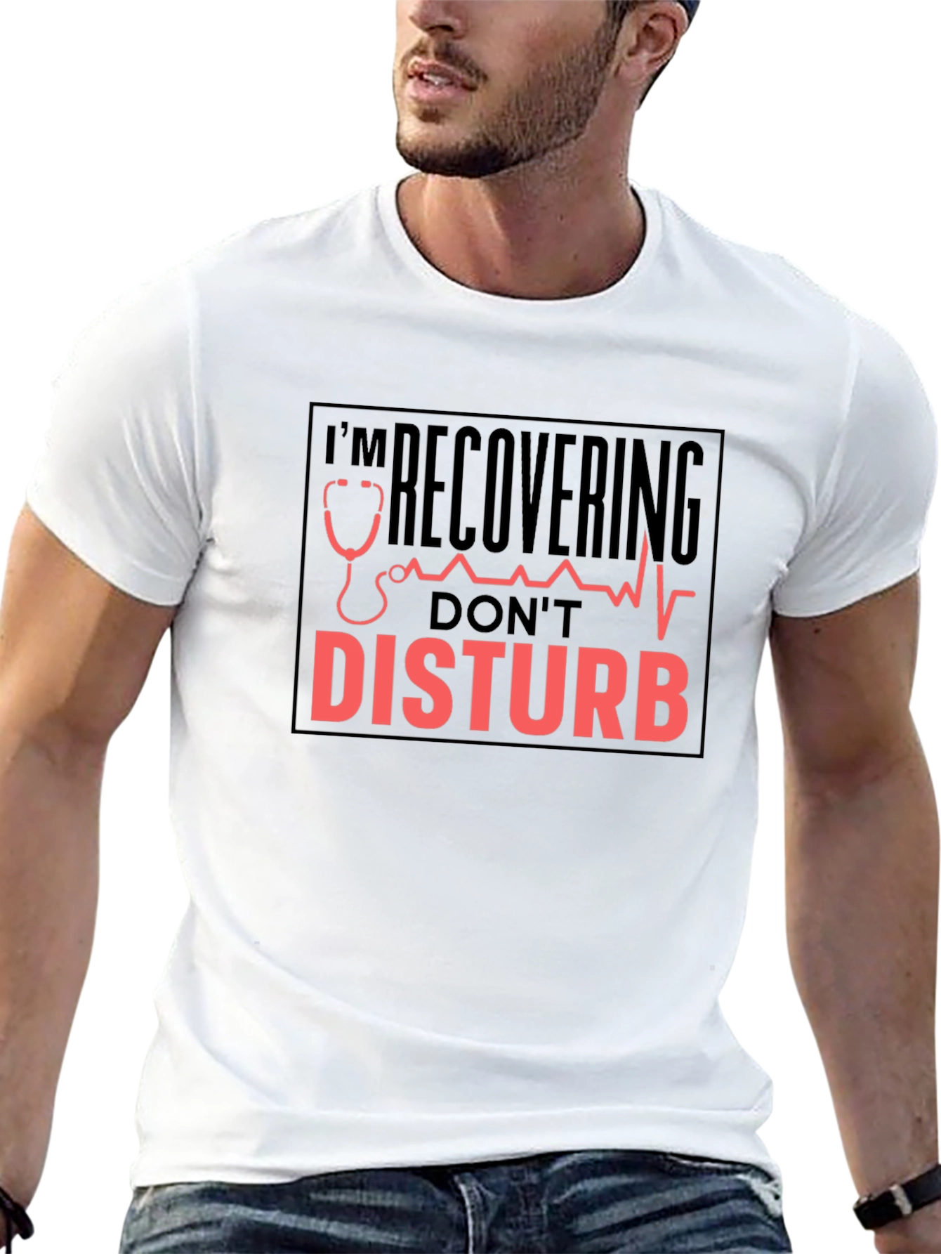 Recovering Dont Disturb Black T-Shirt