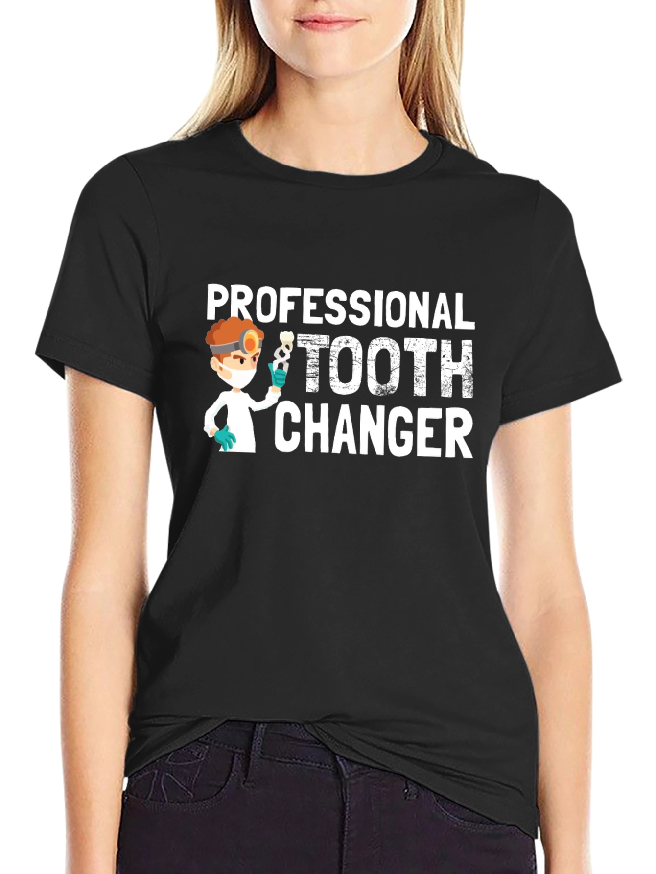 Professional Tooth Changer T-Shirt - Dentist Humor Tee