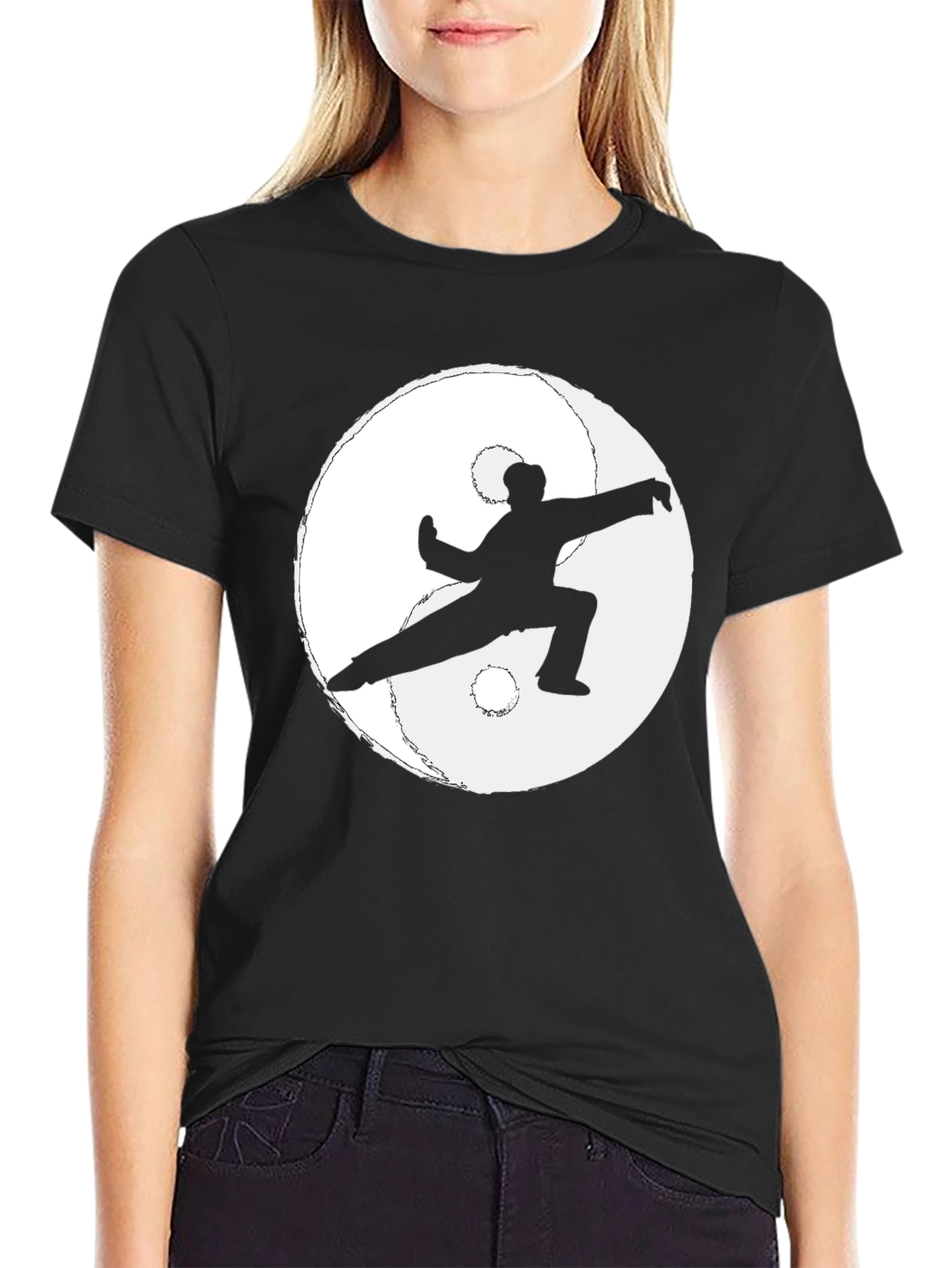 Yin Yang Martial Arts Black T-Shirt