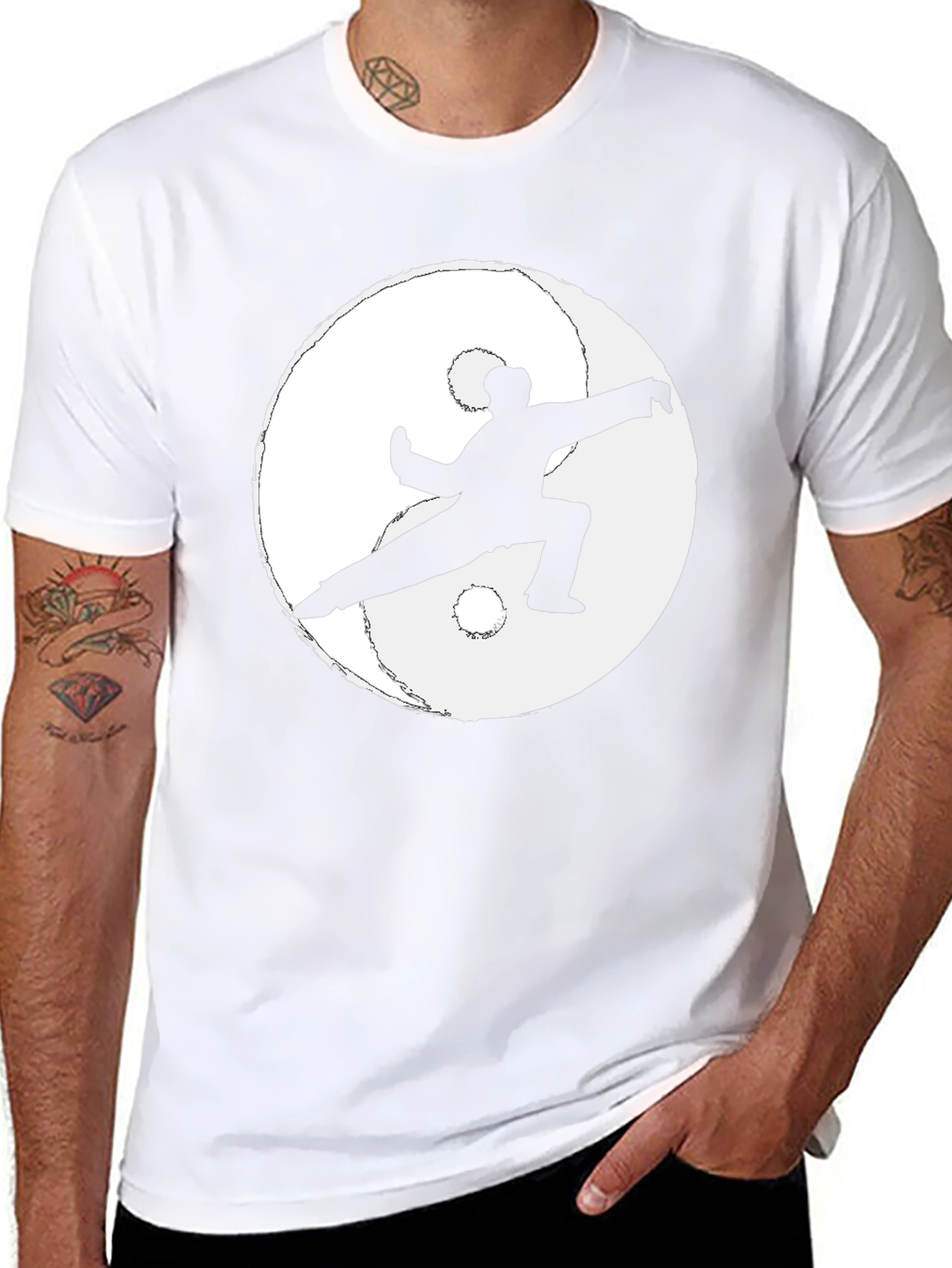 Yin Yang Martial Arts Black T-Shirt