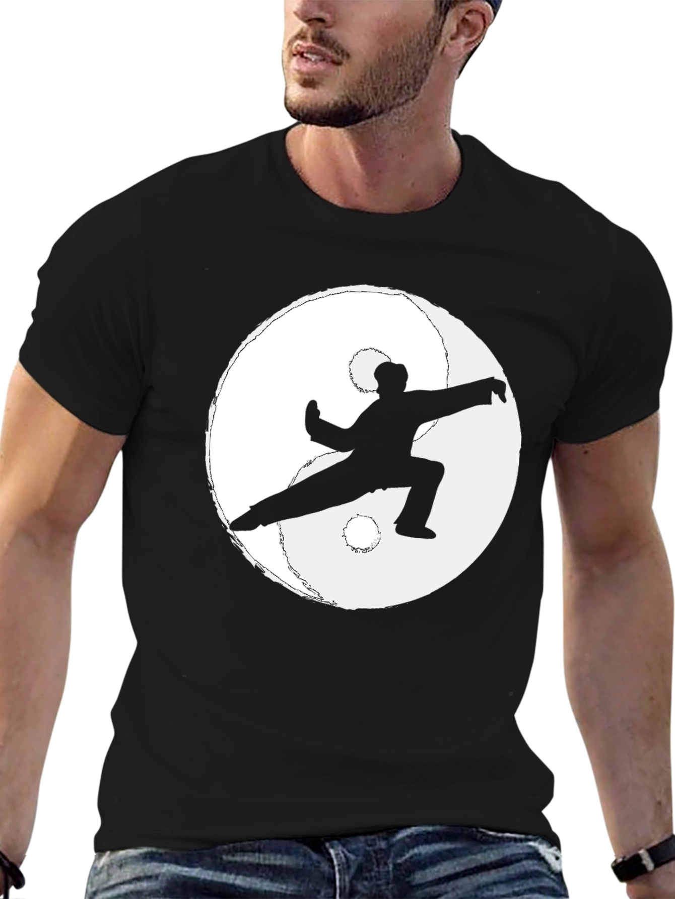 Yin Yang Martial Arts Black T-Shirt