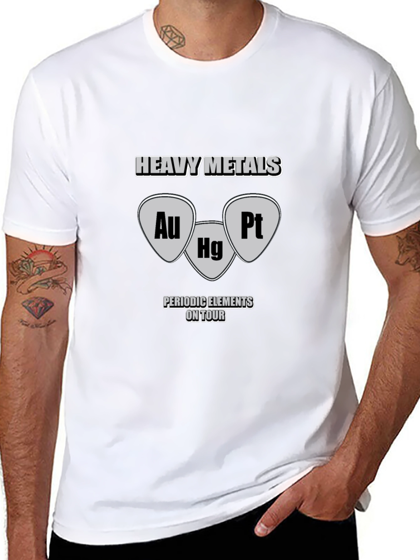 Heavy Metals Periodic Elements Tour Graphic T-Shirt