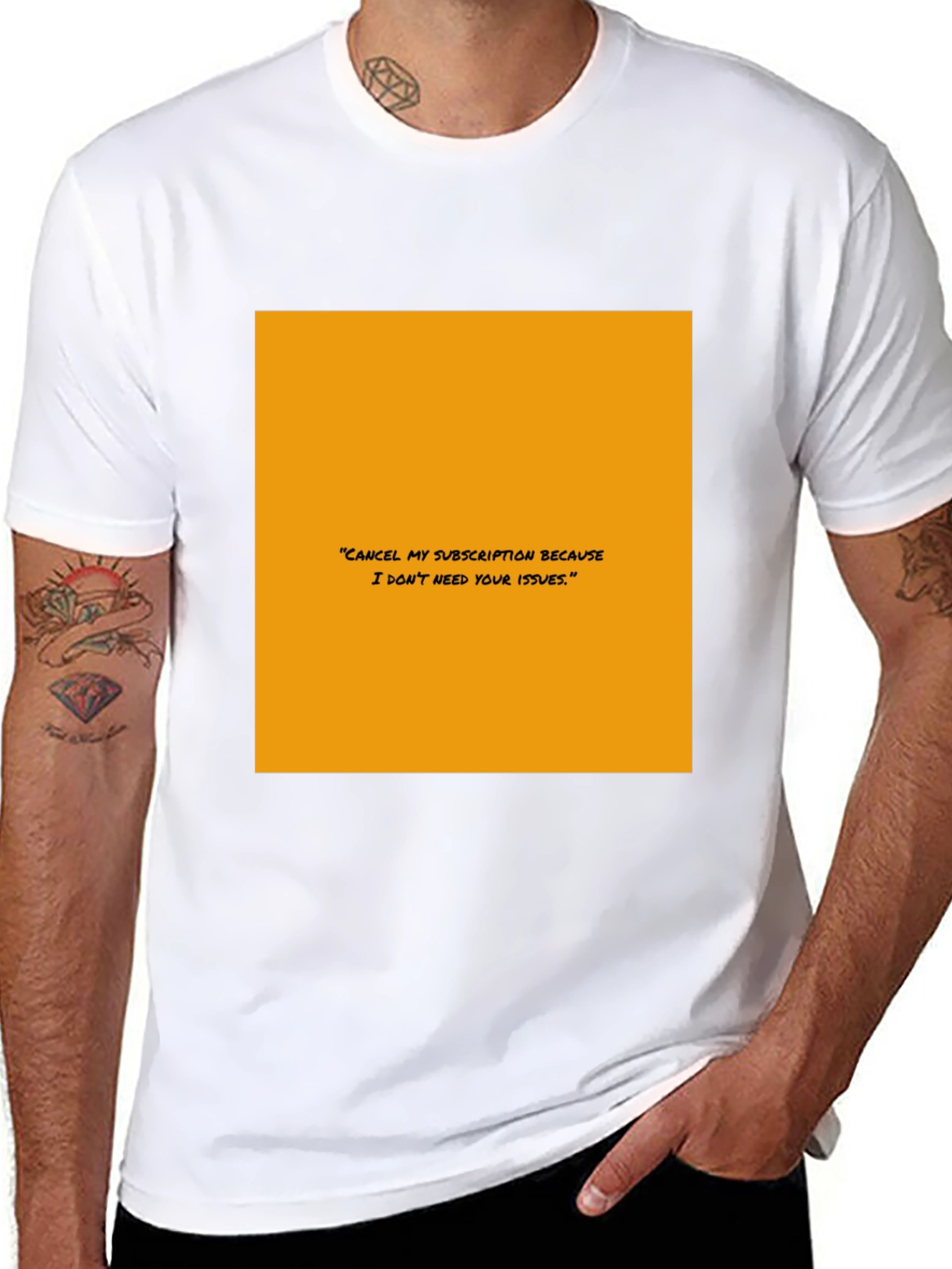 Subscription Diss T-Shirt - Bold Statement Tee