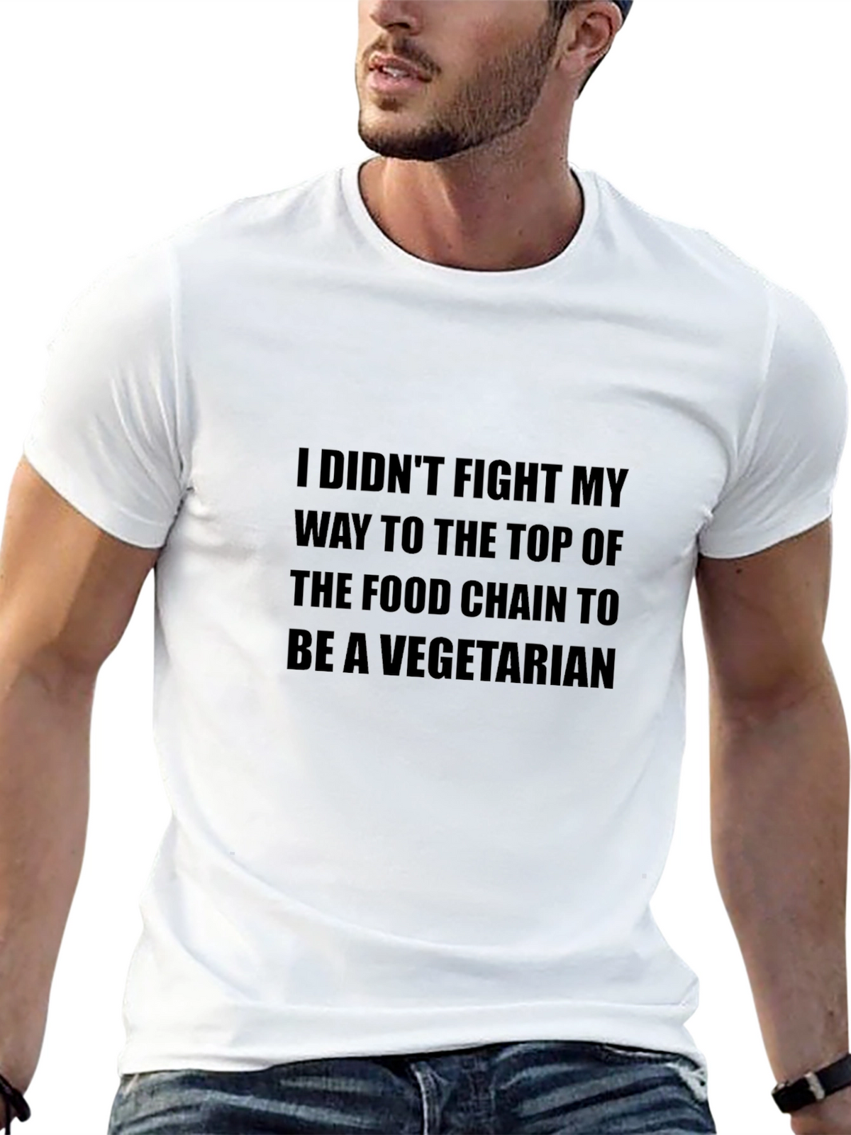 Funny Vegetarian T-Shirt - Food Chain Top