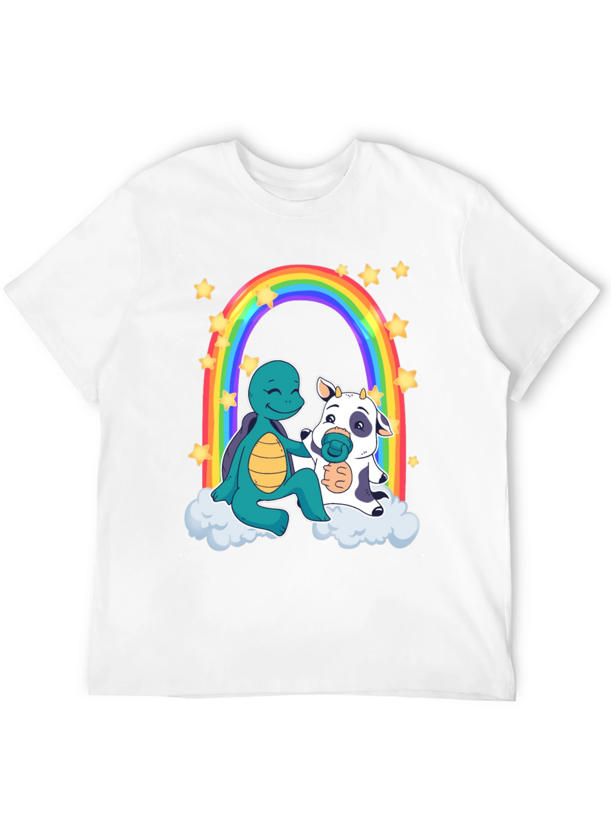 Turtle & Cow Rainbow T-Shirt