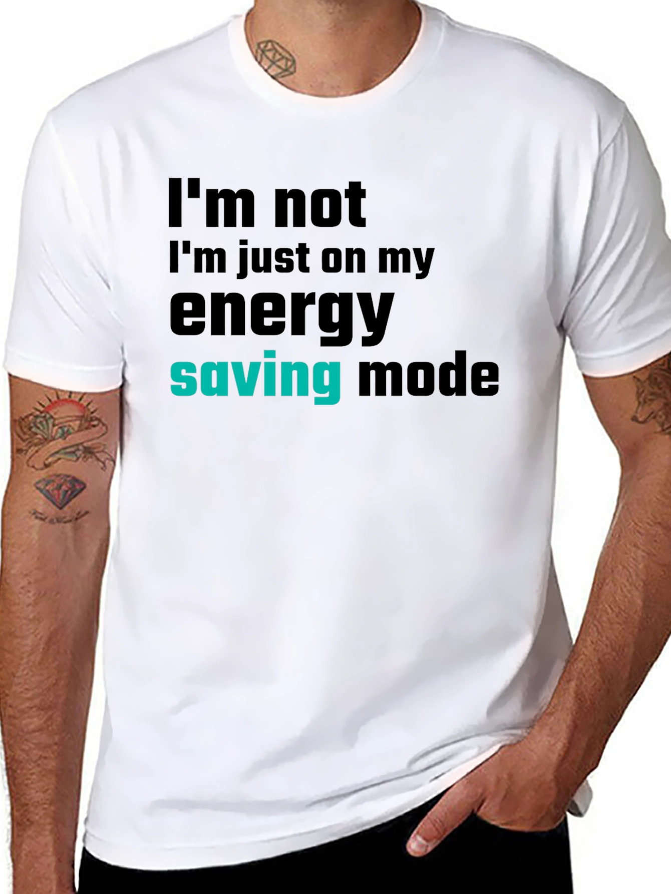 Energy Saving Mode T-Shirt - Funny Graphic Tee