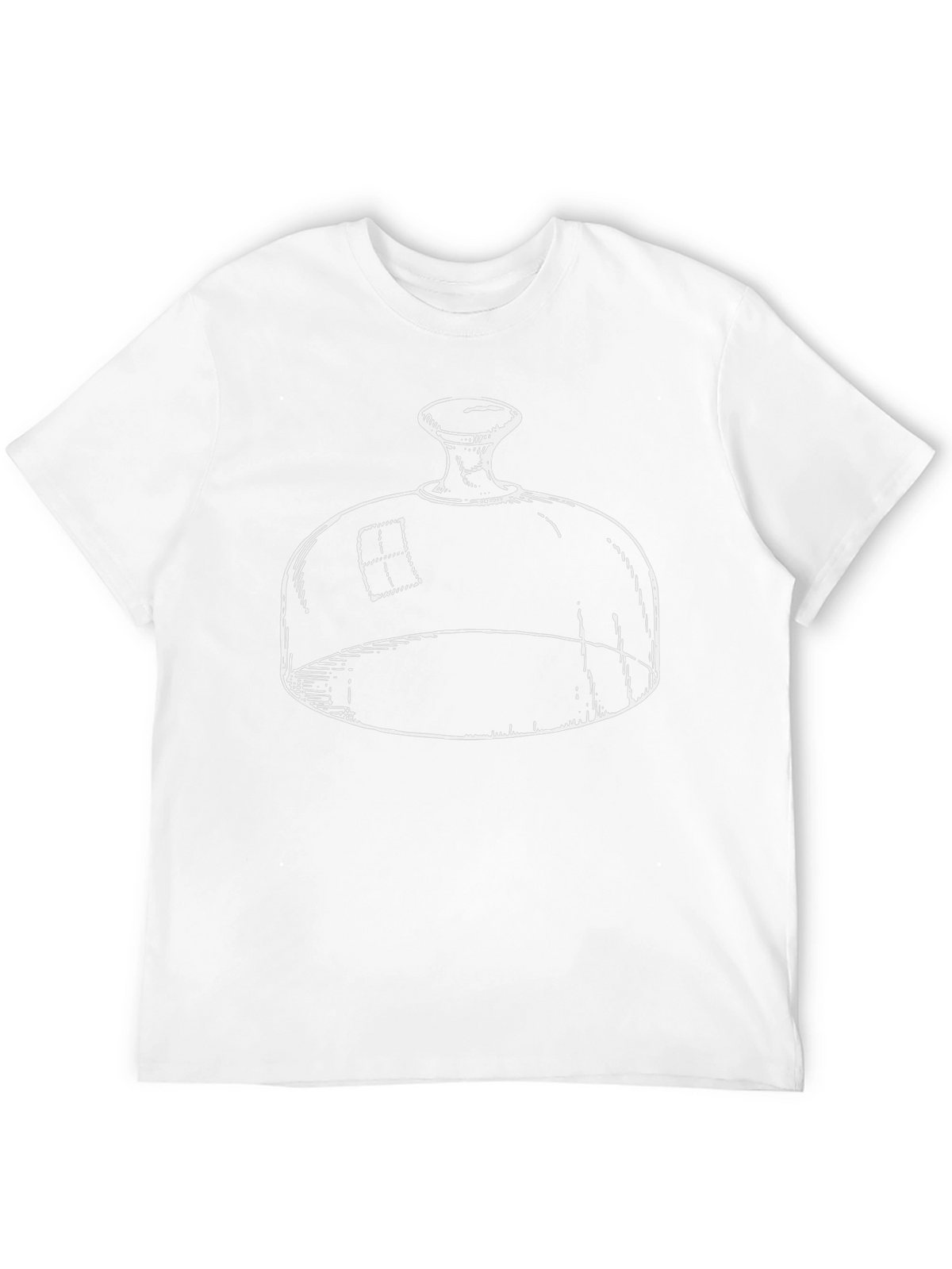 Novelty Glass Dome Graphic Black T-Shirt