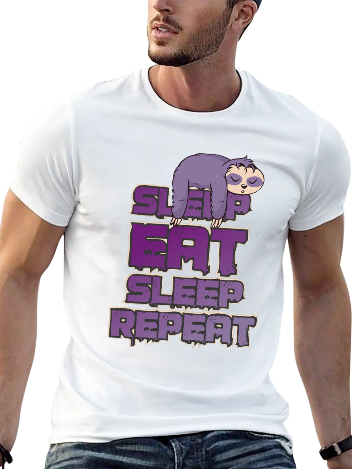 Sleep Eat Repeat Sloth T-Shirt