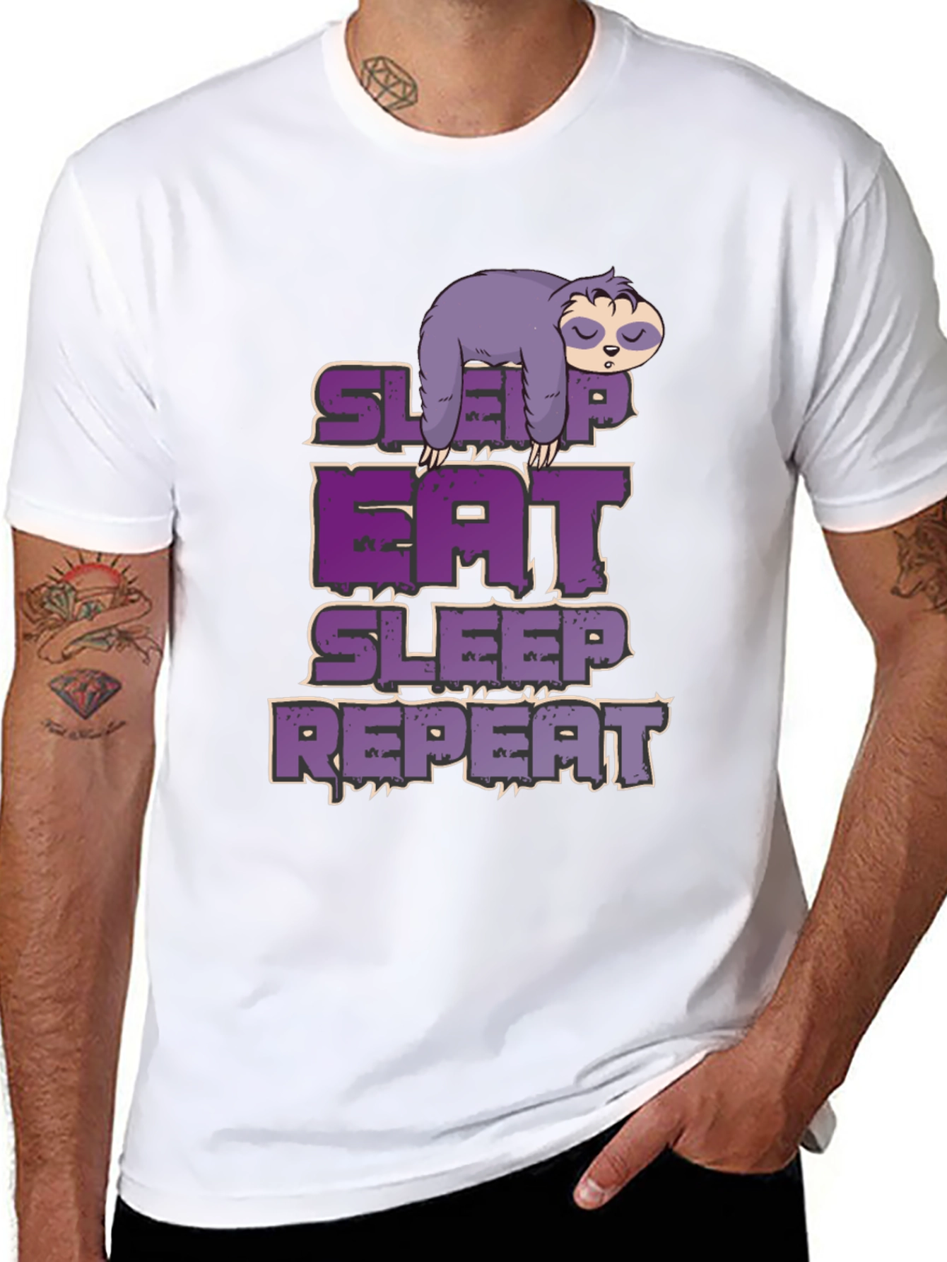 Sleep Eat Repeat Sloth T-Shirt