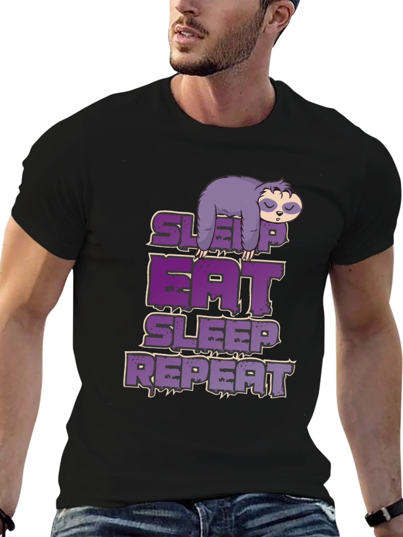 Sleep Eat Repeat Sloth T-Shirt