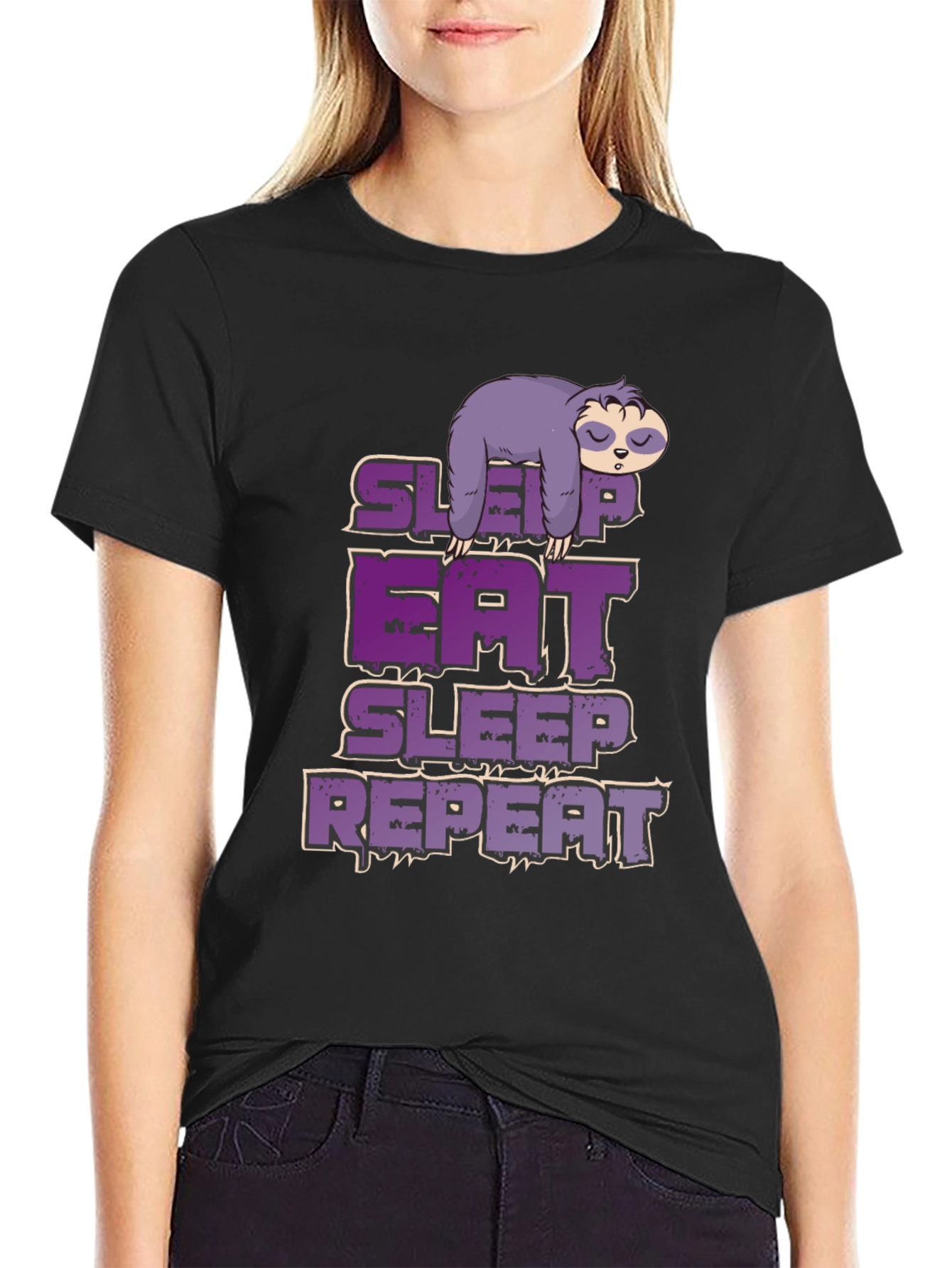 Sleep Eat Repeat Sloth T-Shirt