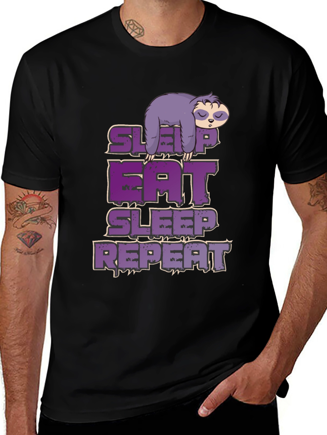 Sleep Eat Repeat Sloth T-Shirt