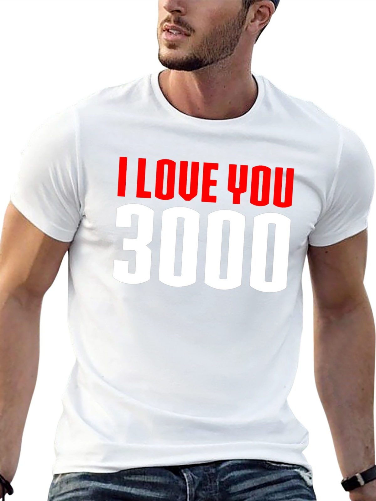 I Love You 3000 Graphic Tee - Black