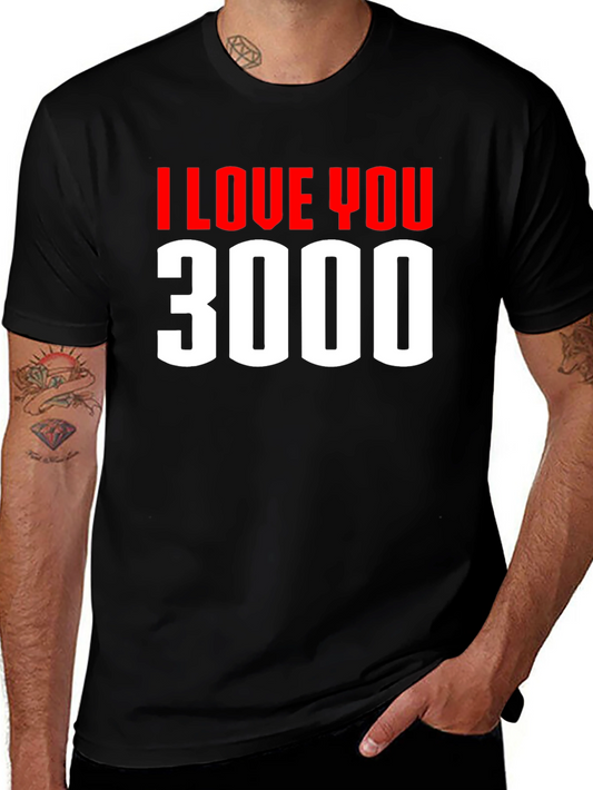 I Love You 3000 Graphic Tee - Black