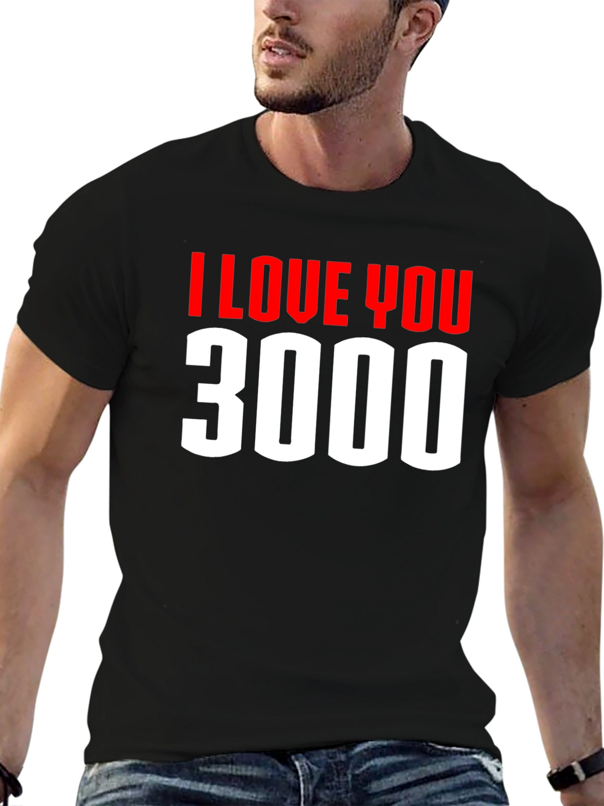 I Love You 3000 Graphic Tee - Black