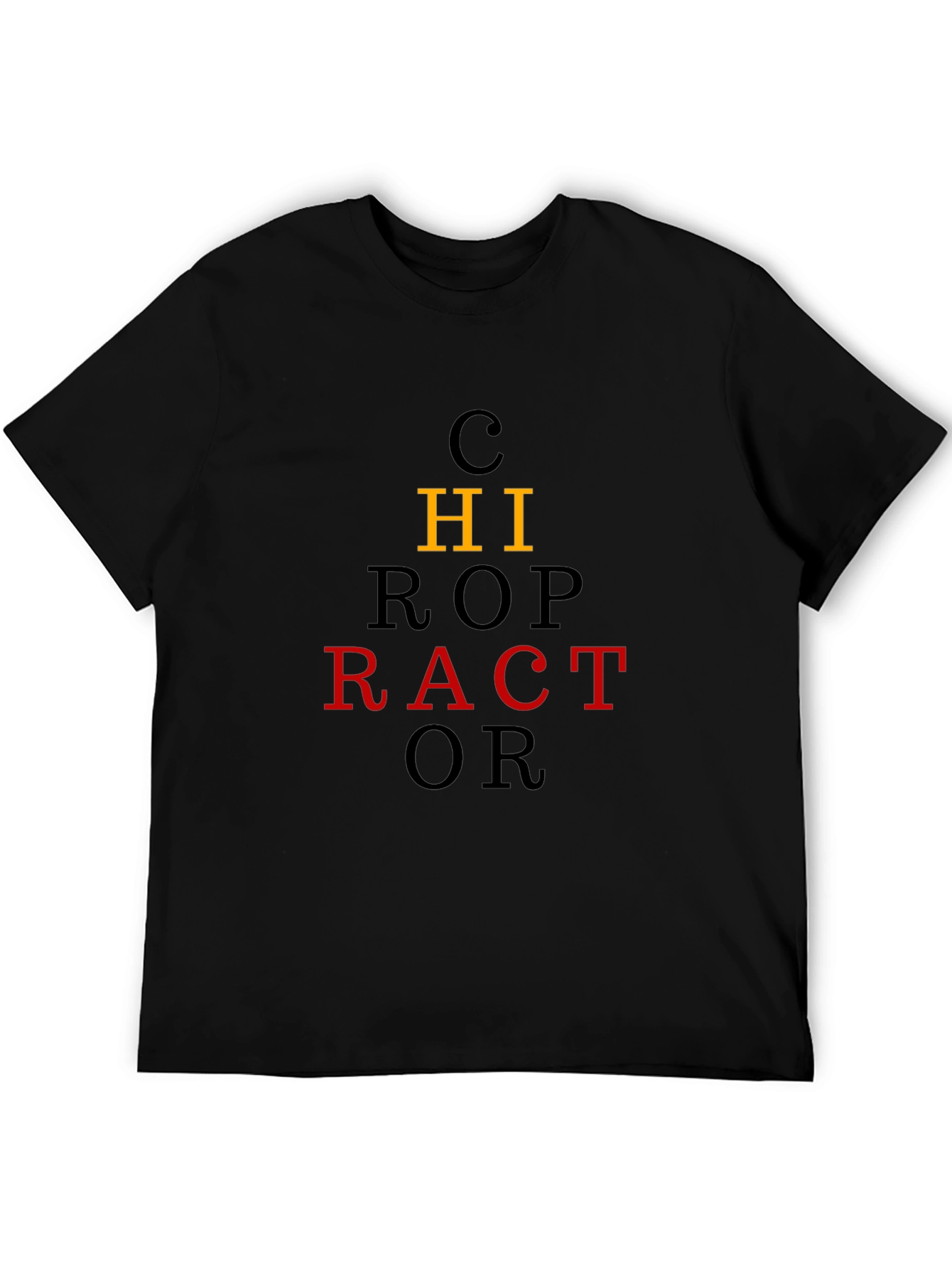 Chiropractor T-Shirt - Black Tee