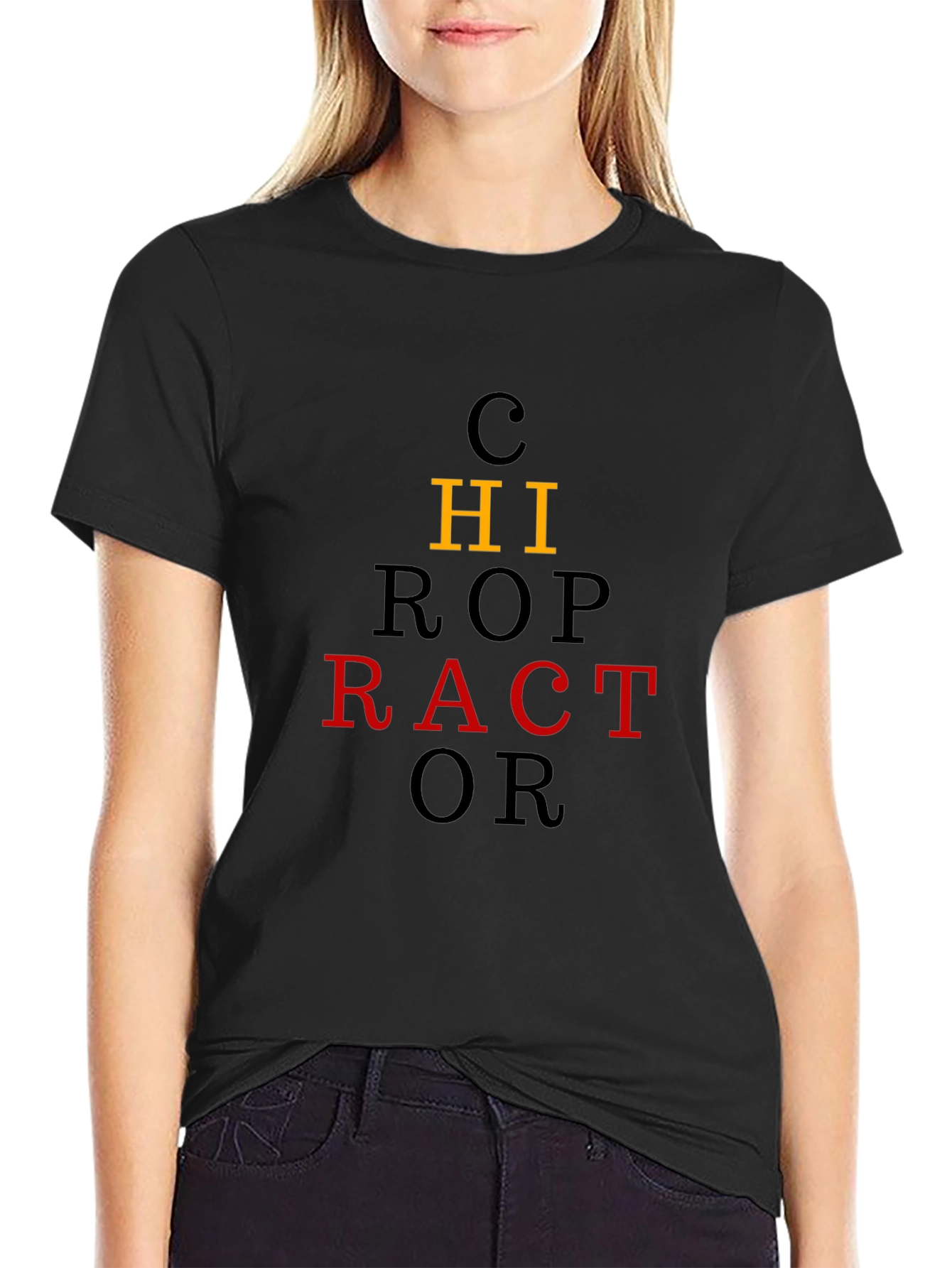 Chiropractor T-Shirt - Black Tee