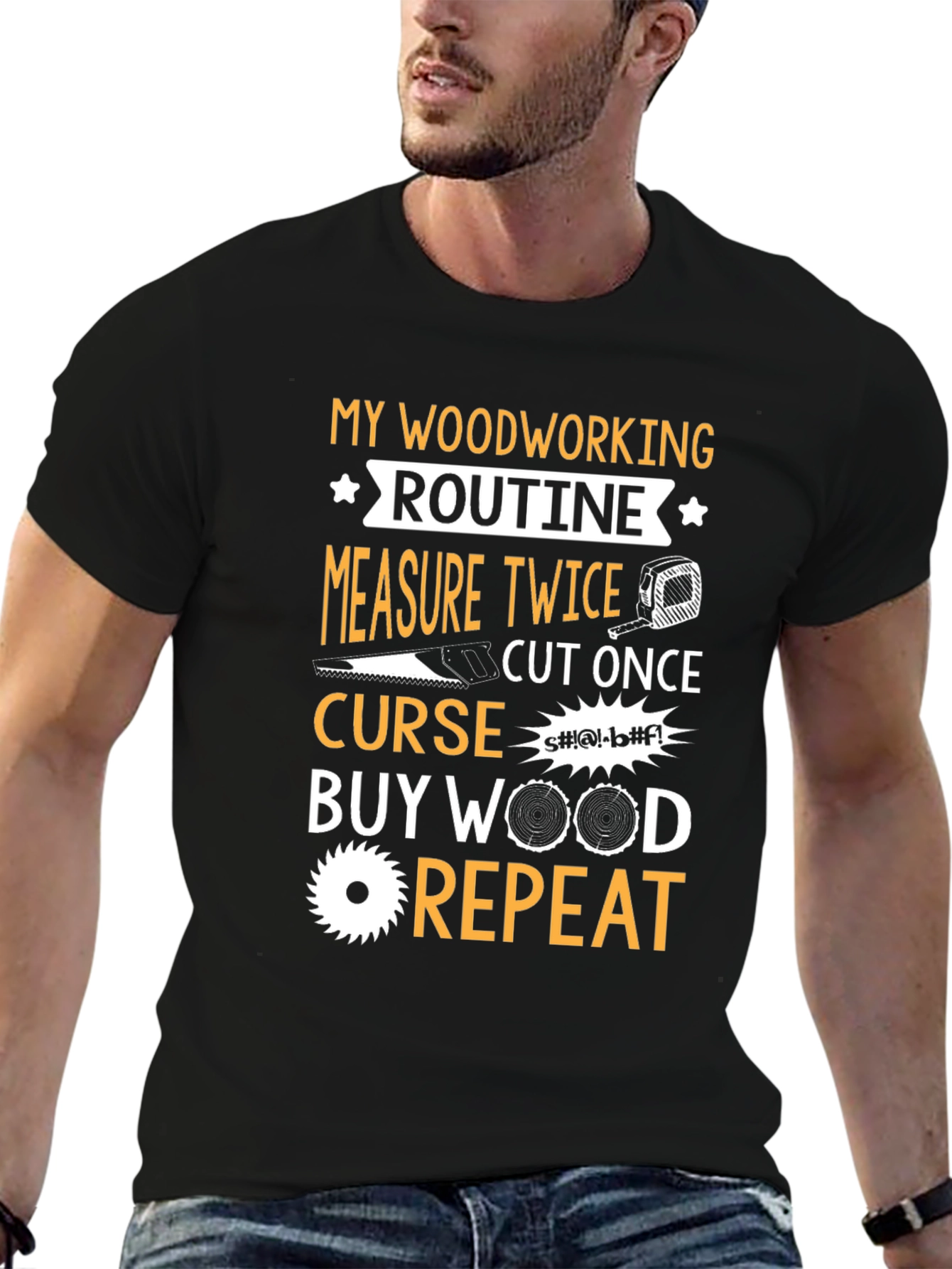 Woodworking Routine Graphic T-Shirt
