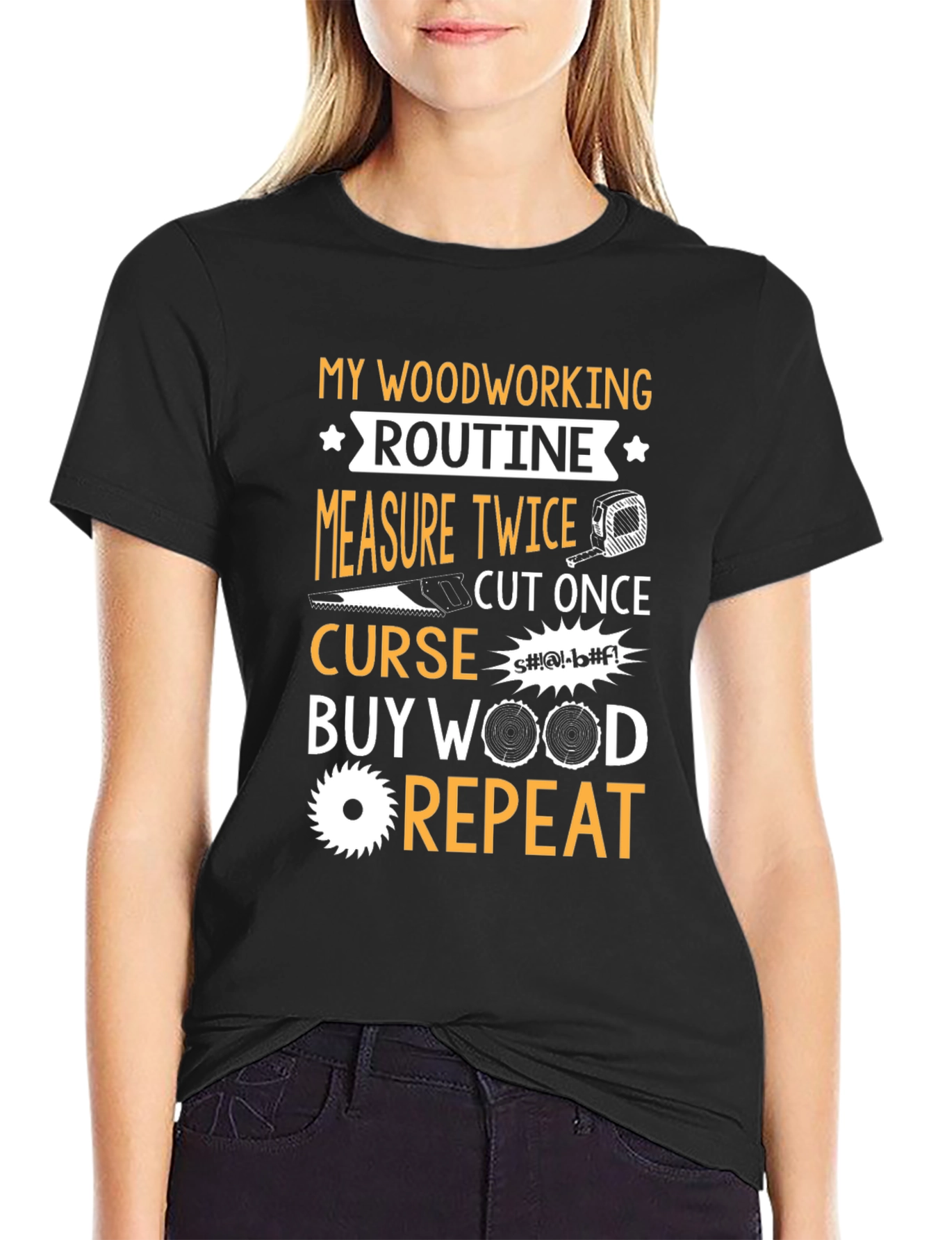 Woodworking Routine Graphic T-Shirt