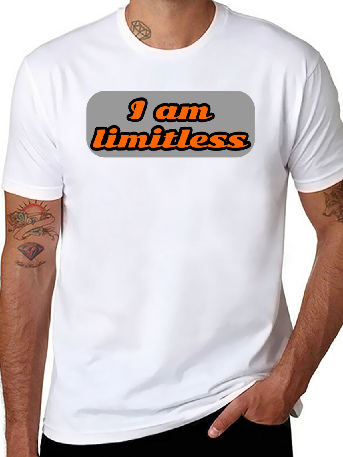 Limitless Graphic Tee - Stylish Black T-Shirt