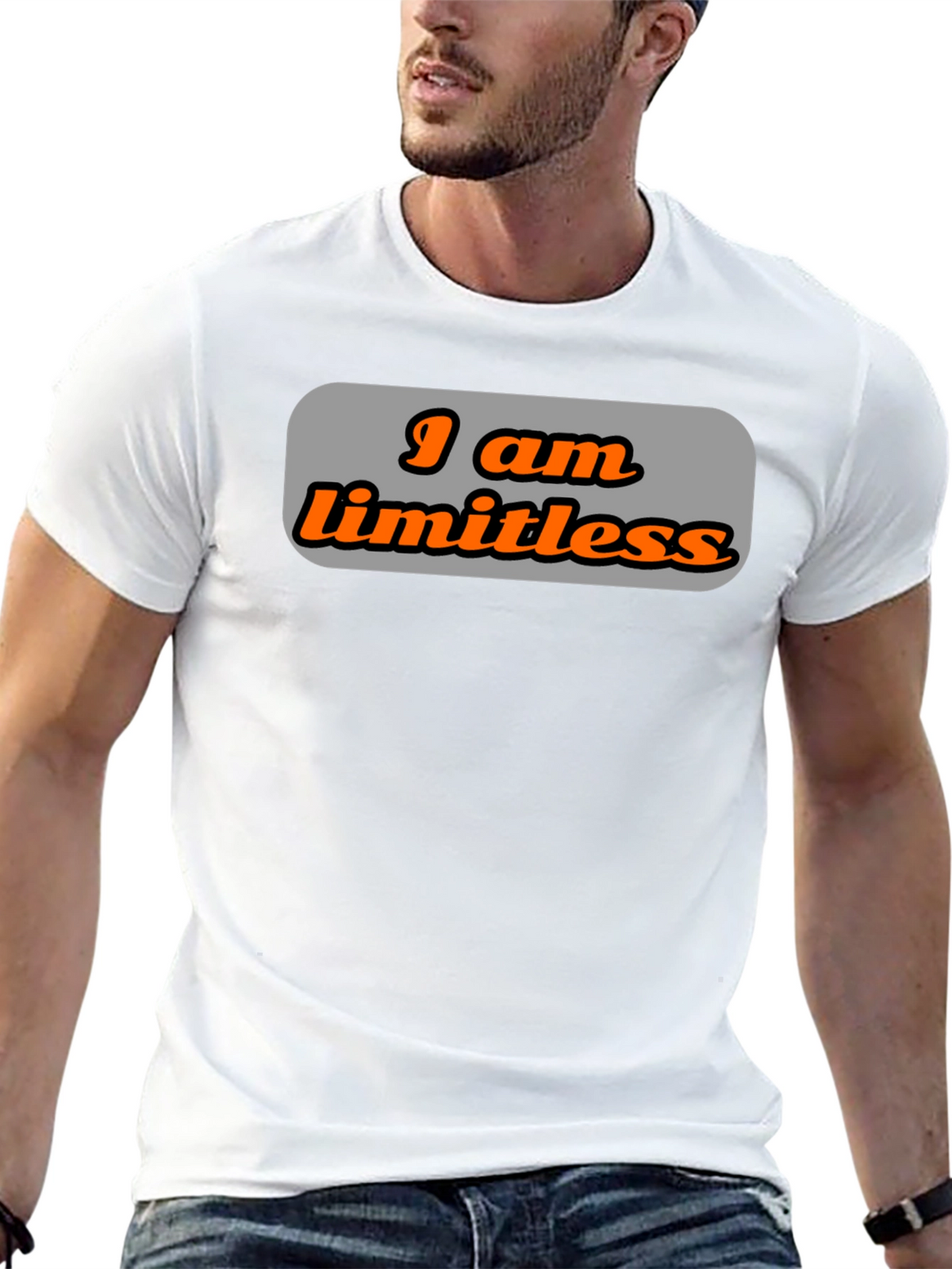Limitless Graphic Tee - Stylish Black T-Shirt