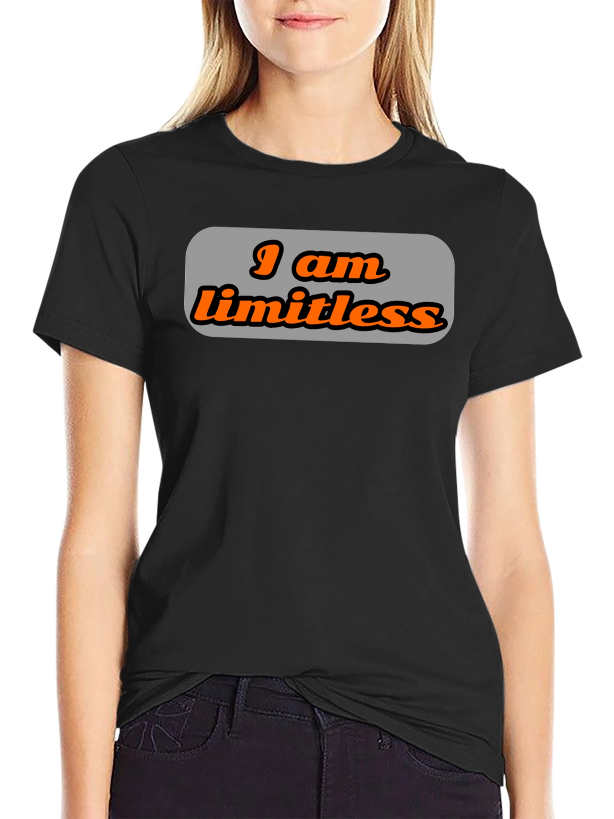 Limitless Graphic Tee - Stylish Black T-Shirt