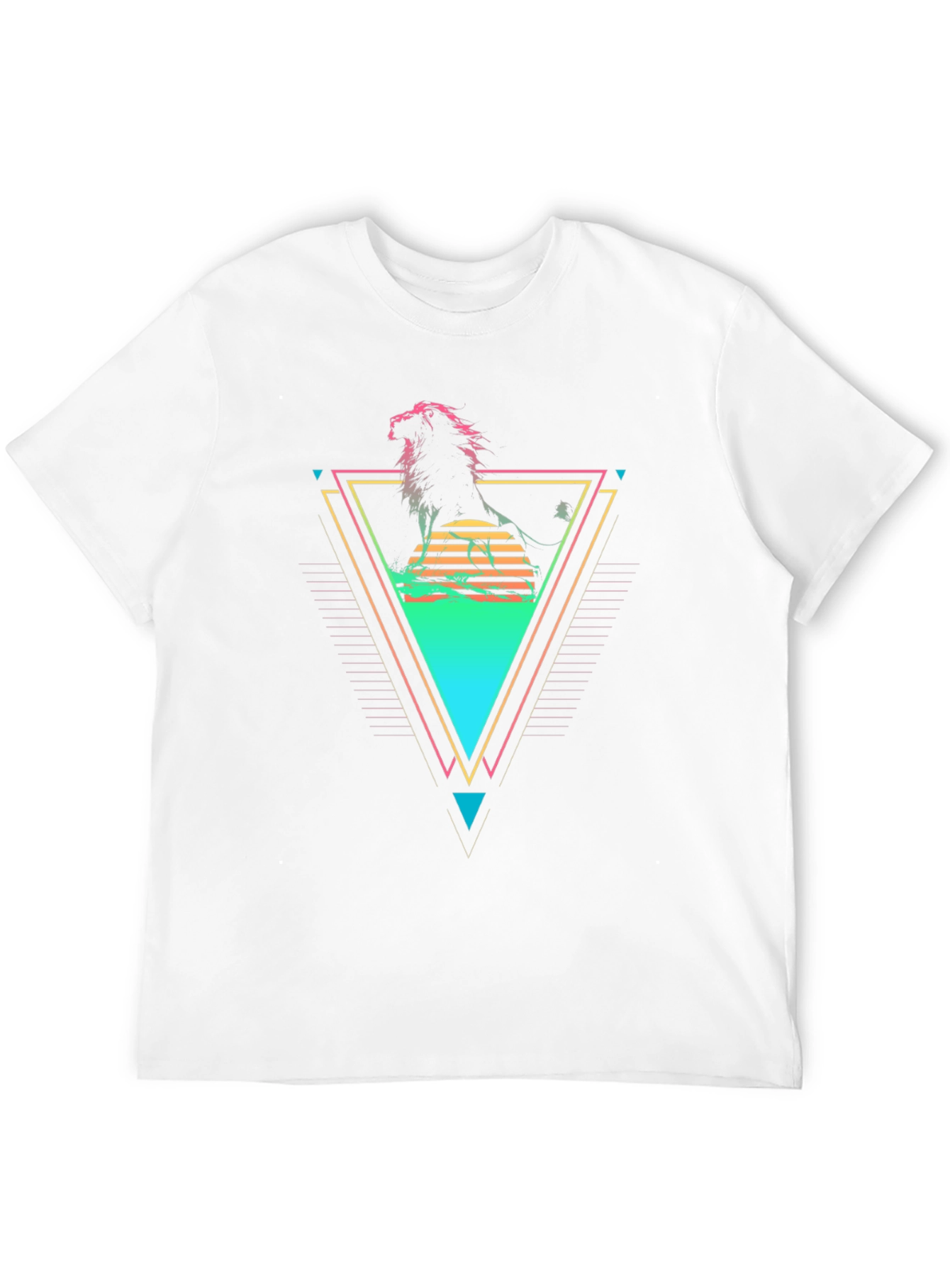 Retro Lion Graphic T-Shirt