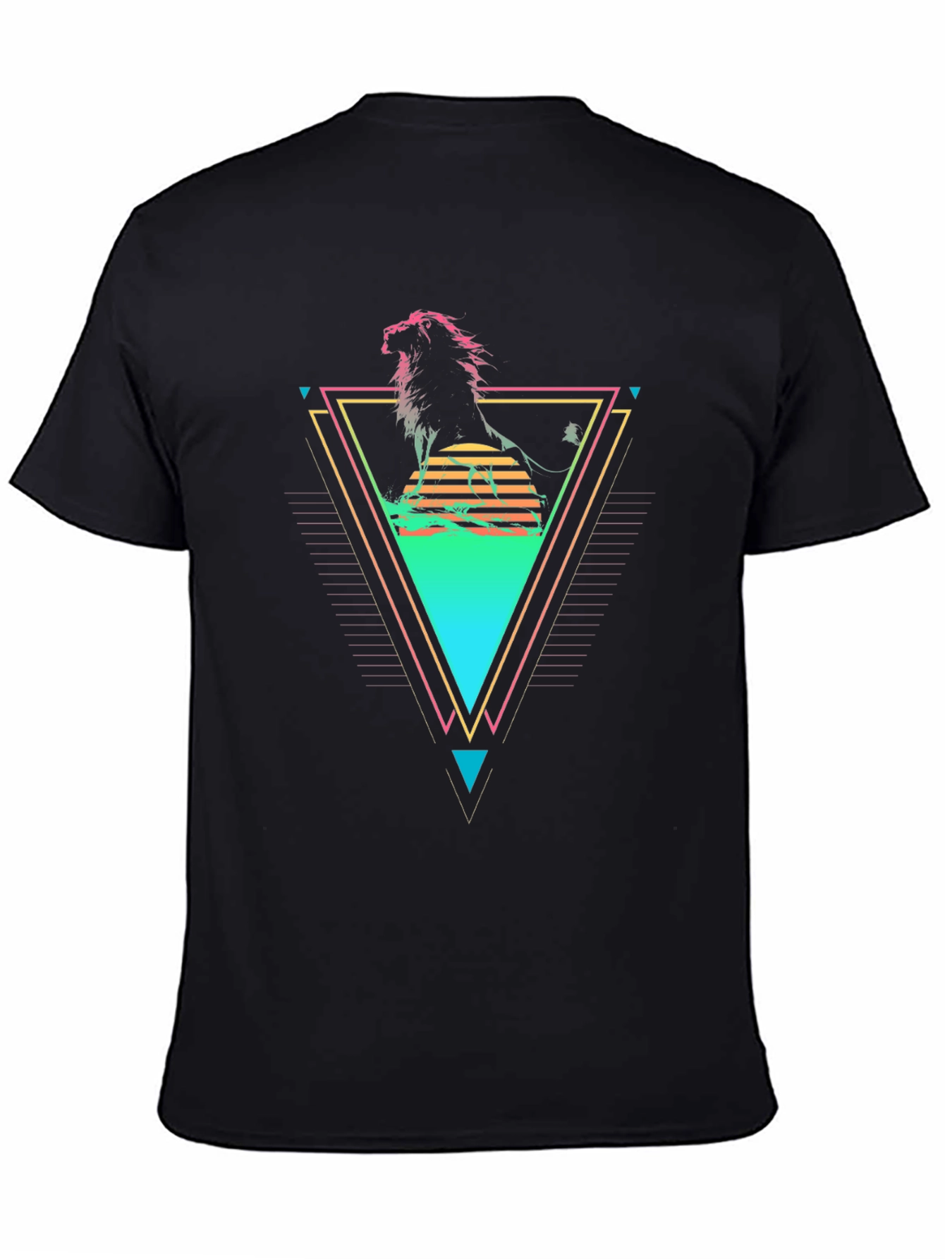 Retro Lion Graphic T-Shirt