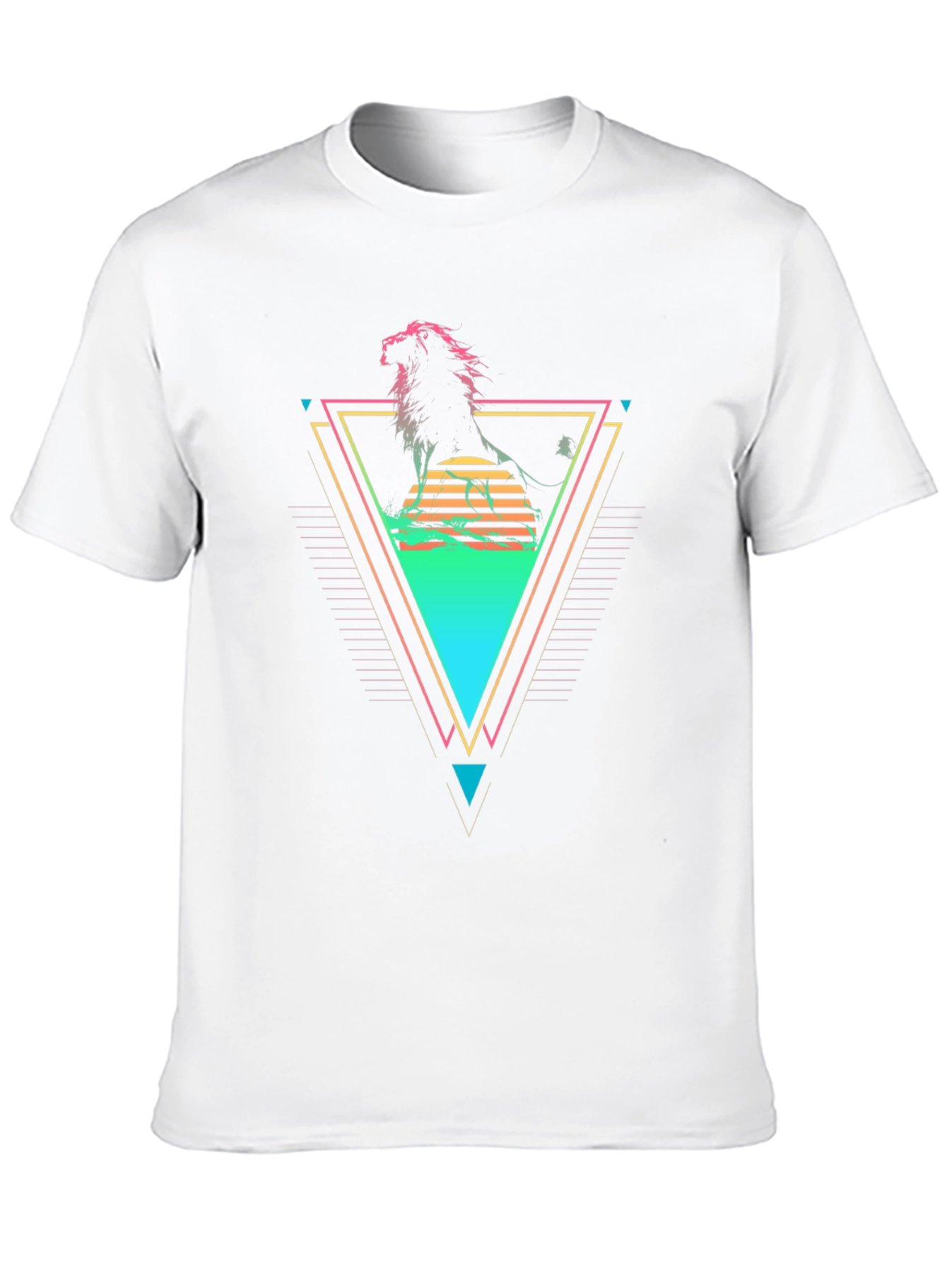Retro Lion Graphic T-Shirt