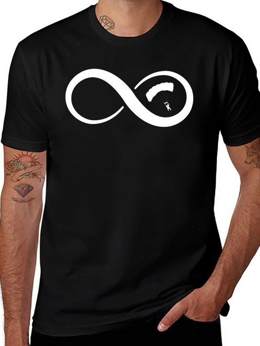 Skydiving Infinity Symbol Graphic Tee