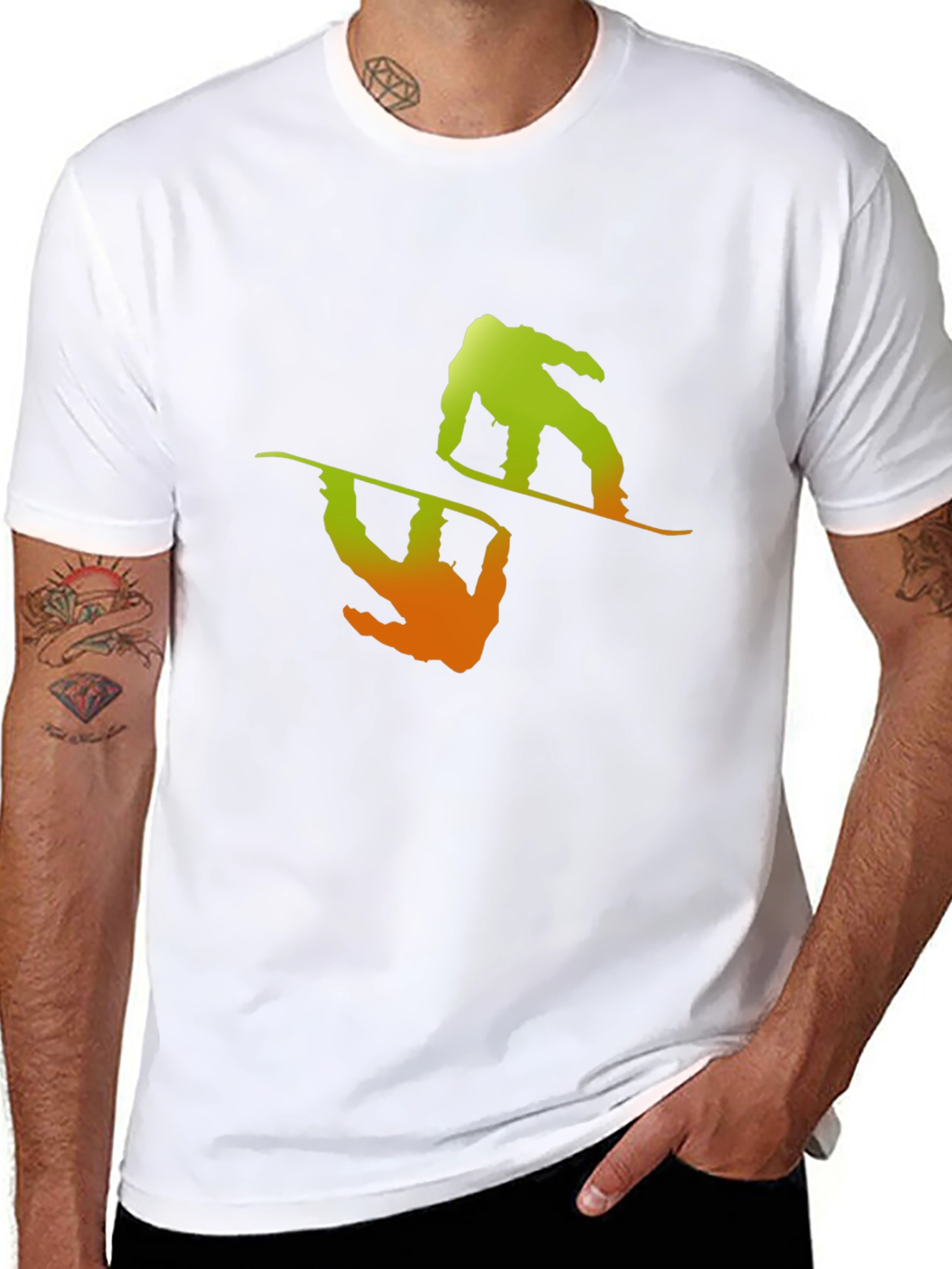 Snowboarder Graphic Tee - Cool Sports Design
