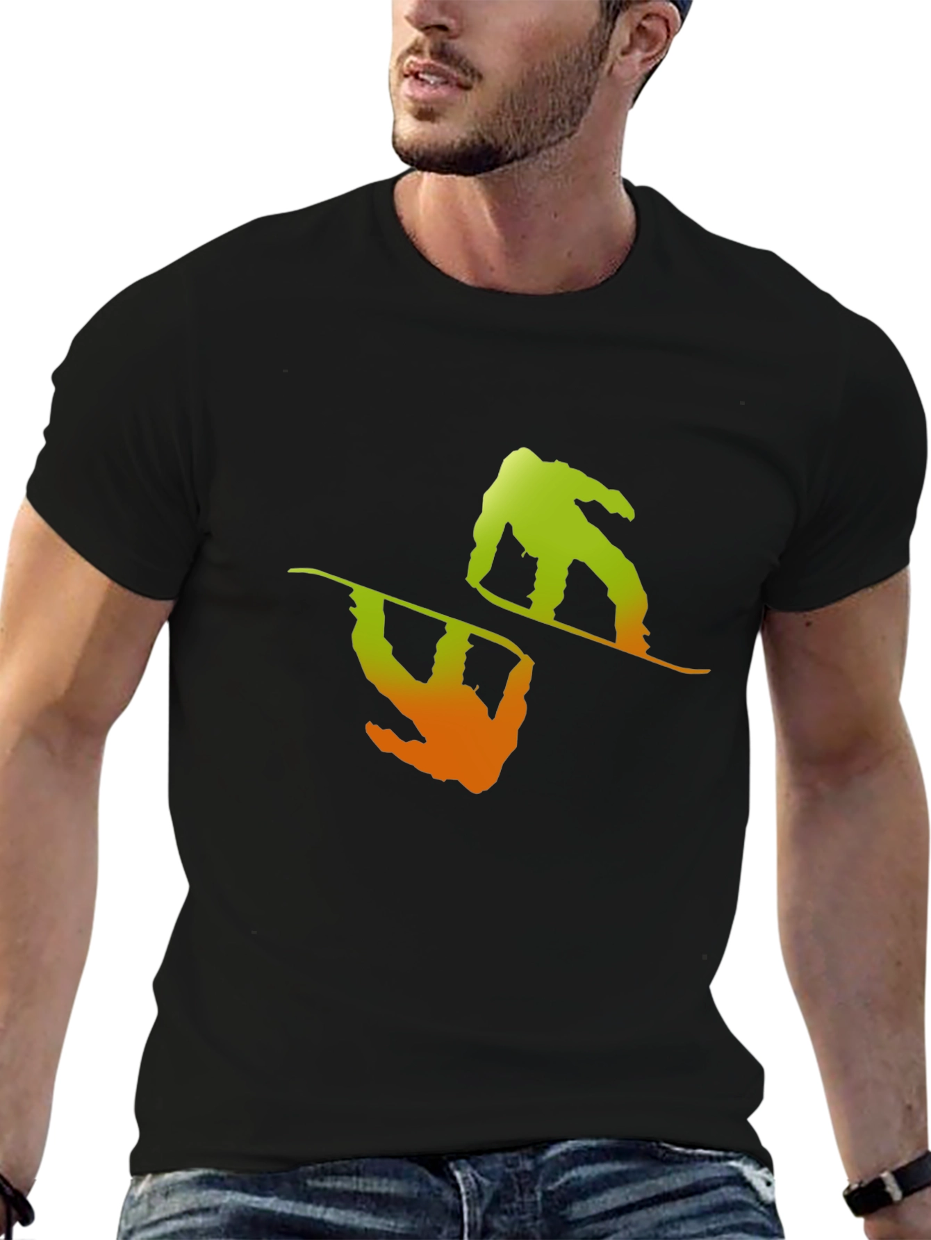 Snowboarder Graphic Tee - Cool Sports Design