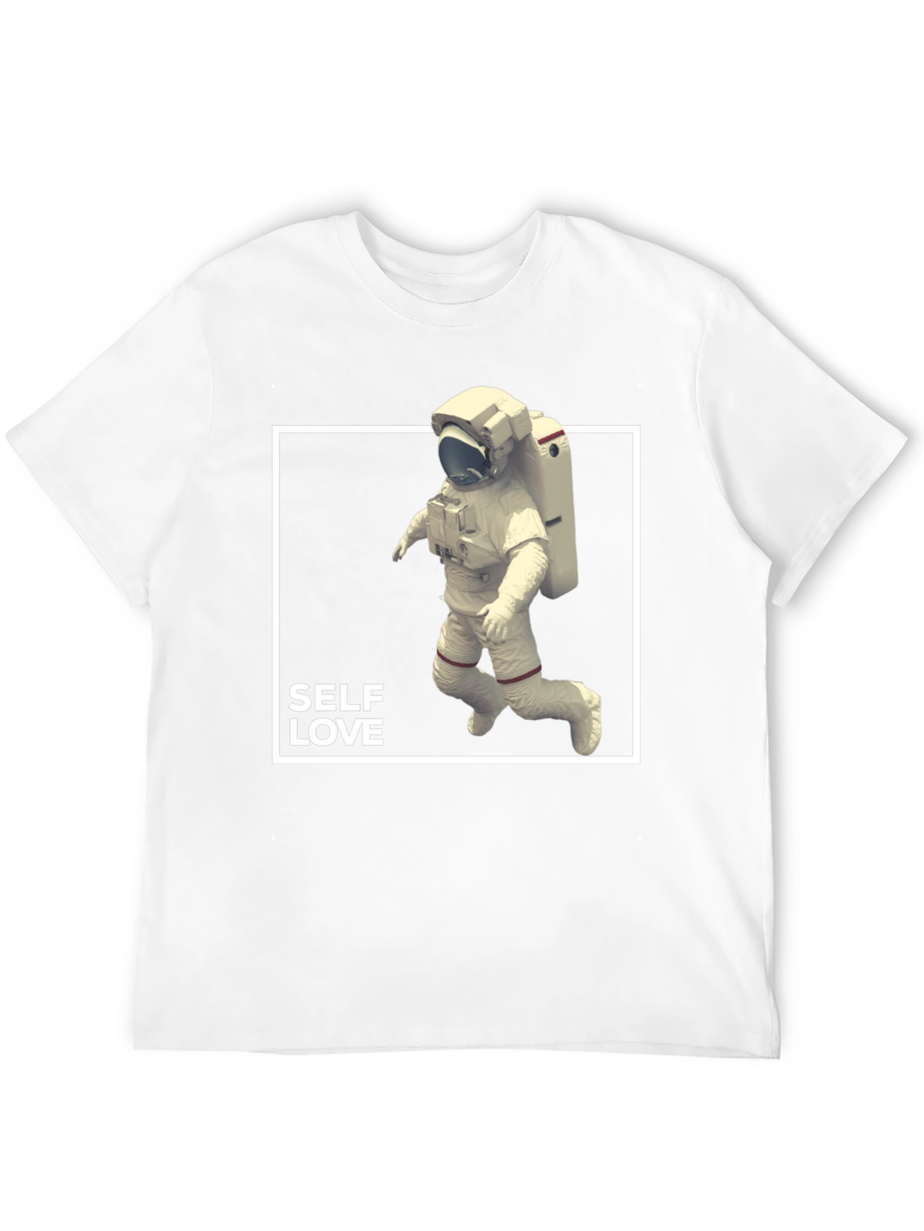 Self Love Astronaut Graphic Tee - Black