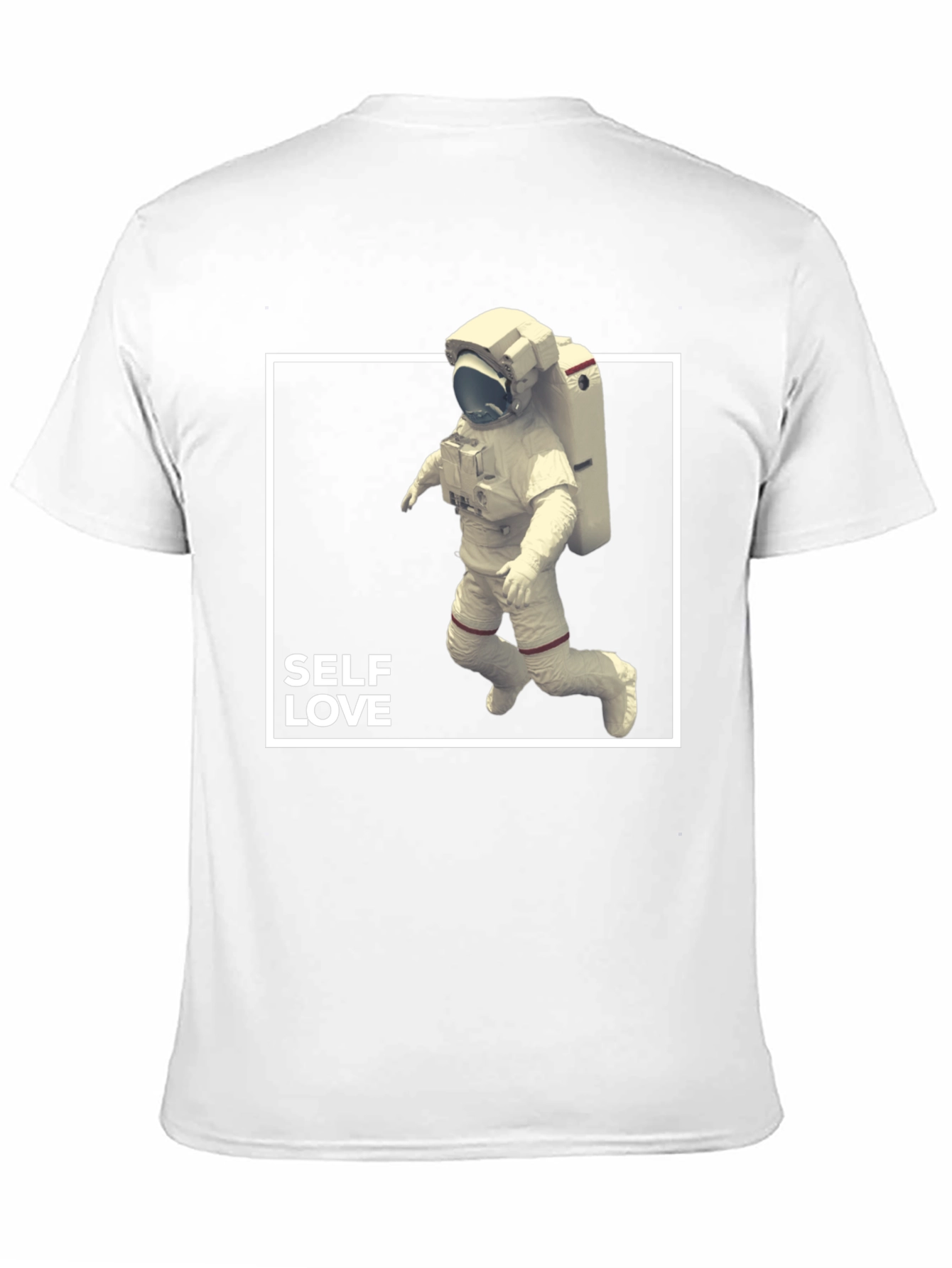 Self Love Astronaut Graphic Tee - Black