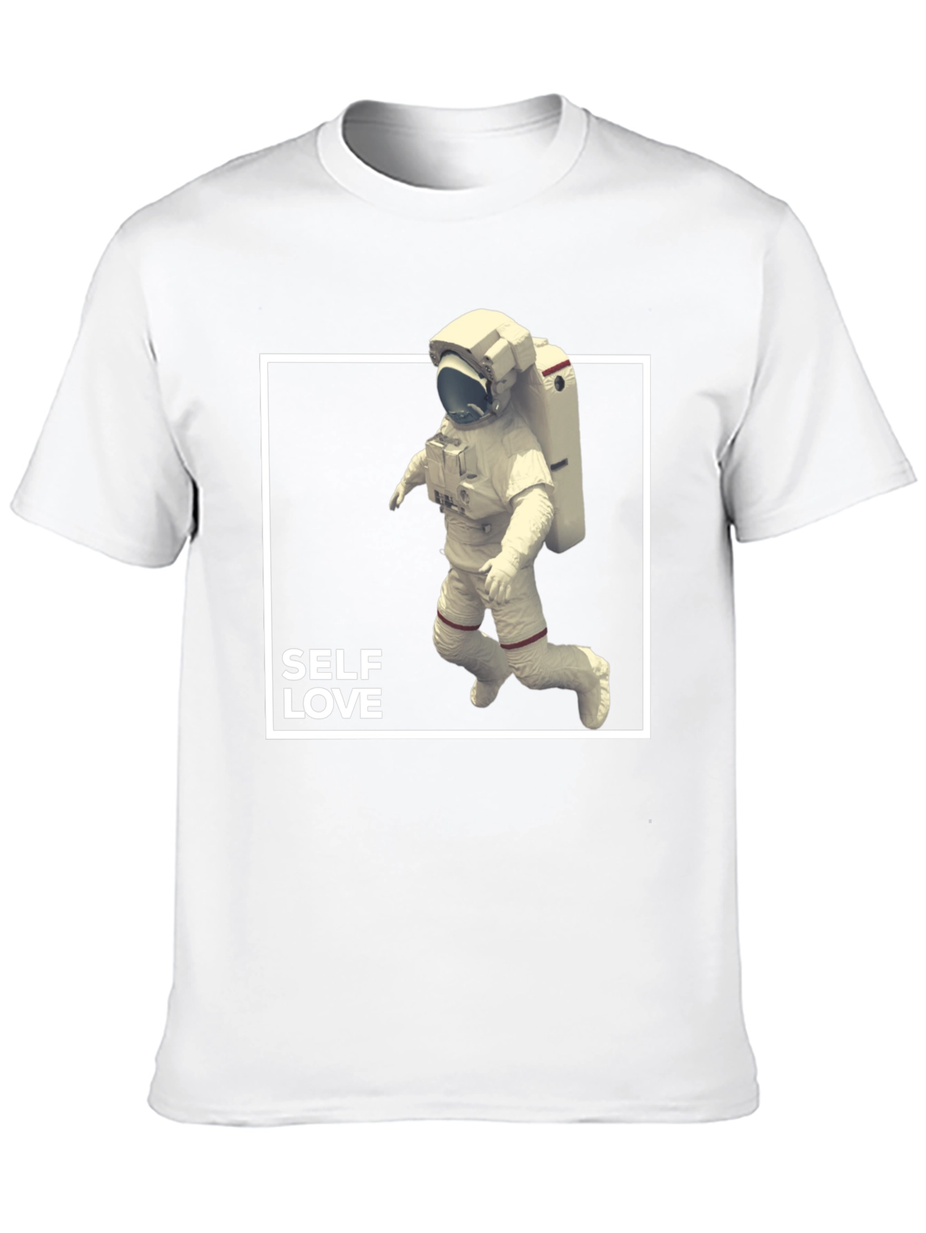 Self Love Astronaut Graphic Tee - Black