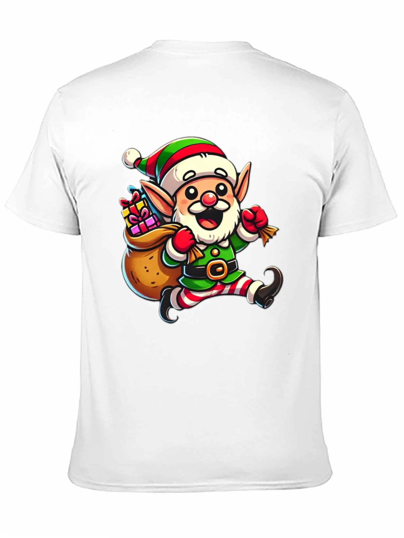 Festive Elf Graphic Tee - Holiday Cheer
