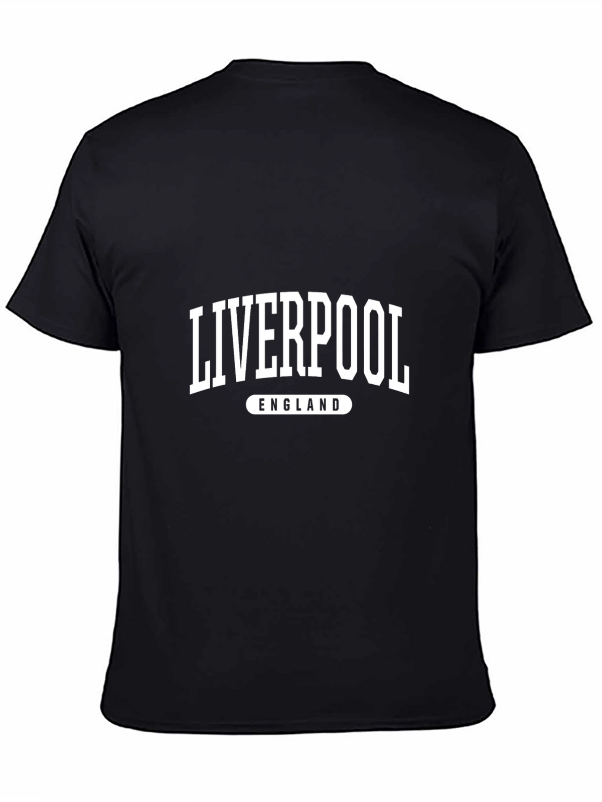 Liverpool England Graphic Black T-Shirt