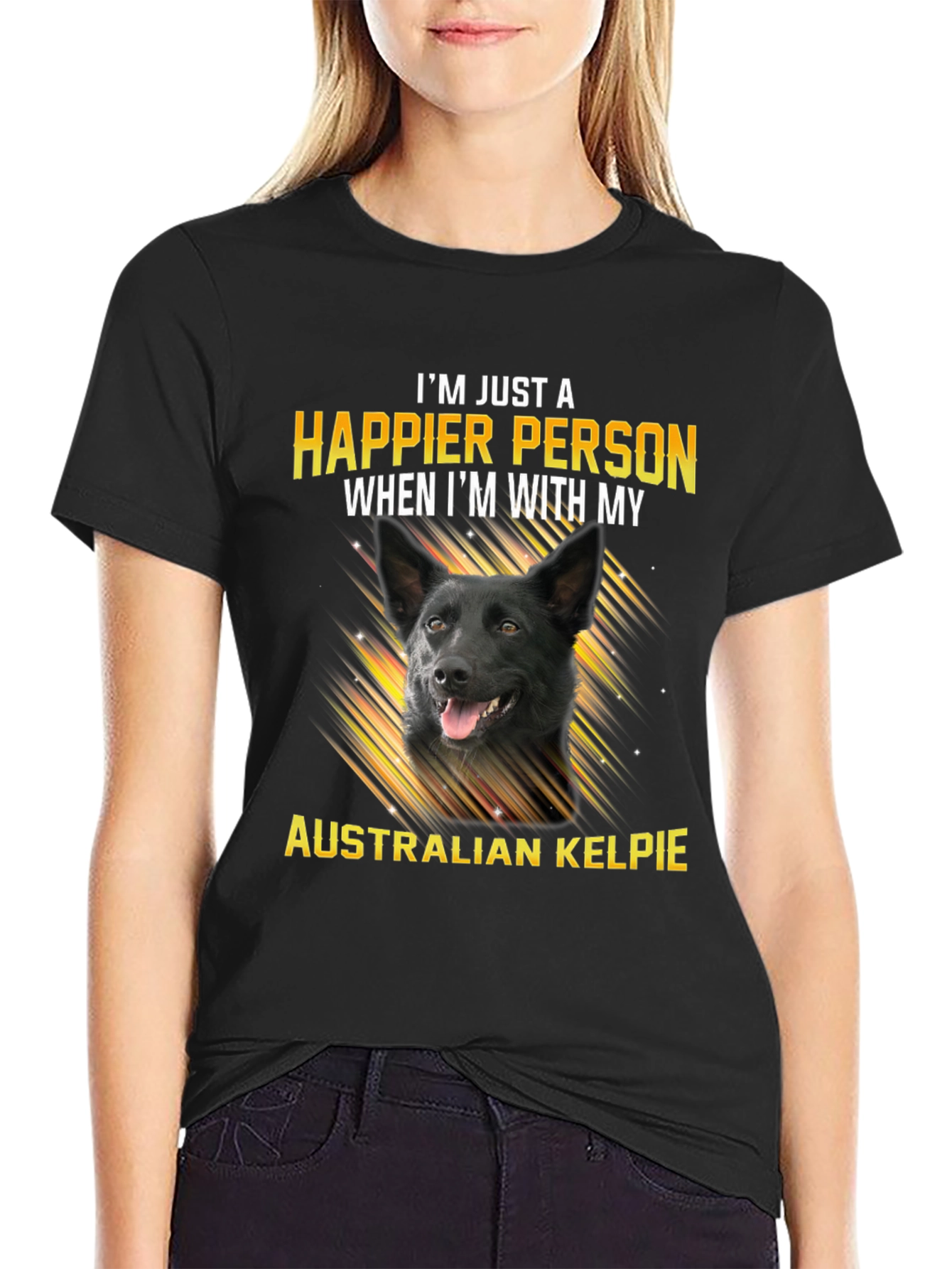 Happier Person Australian Kelpie T-Shirt