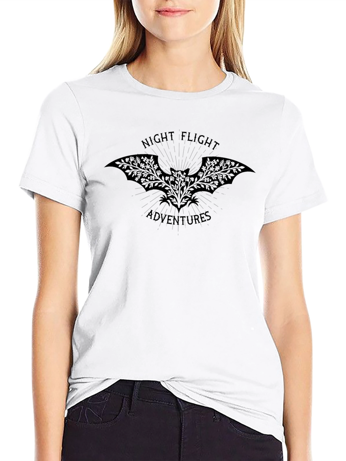 Night Flight Adventures Graphic Tee - Black