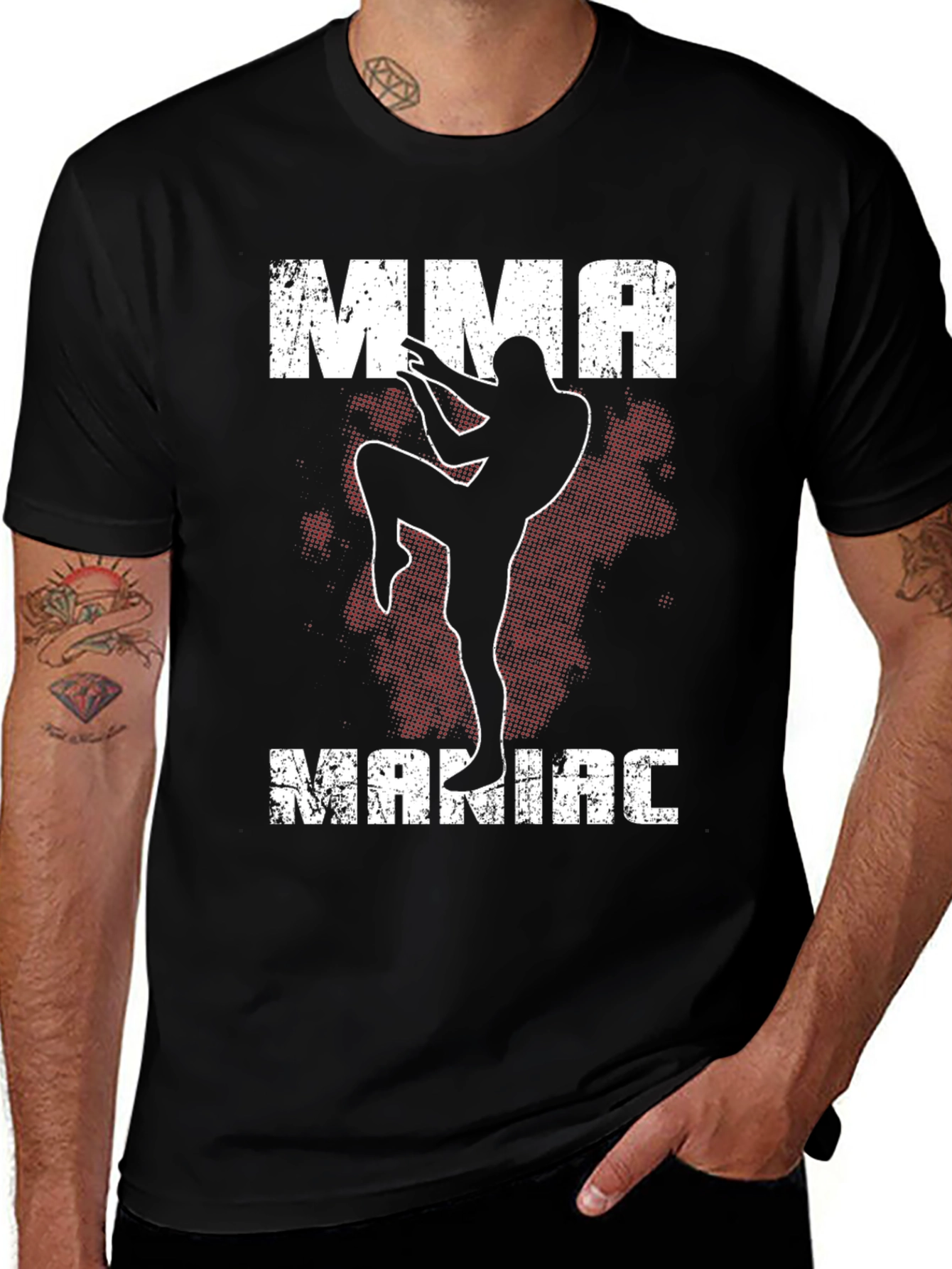 MMA Maniac Graphic T-Shirt - Black Martial Arts Tee