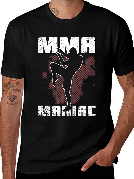 MMA Maniac Graphic T-Shirt - Black Martial Arts Tee