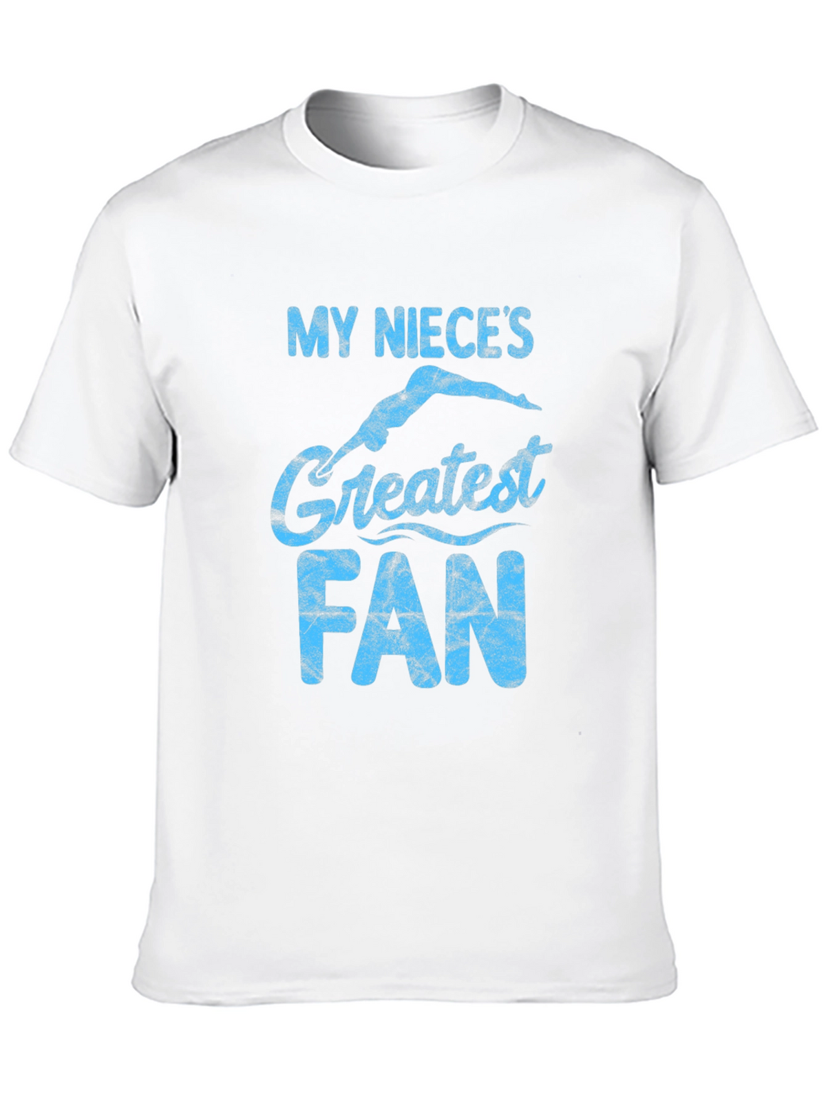 My Nieces Greatest Fan Black T-Shirt