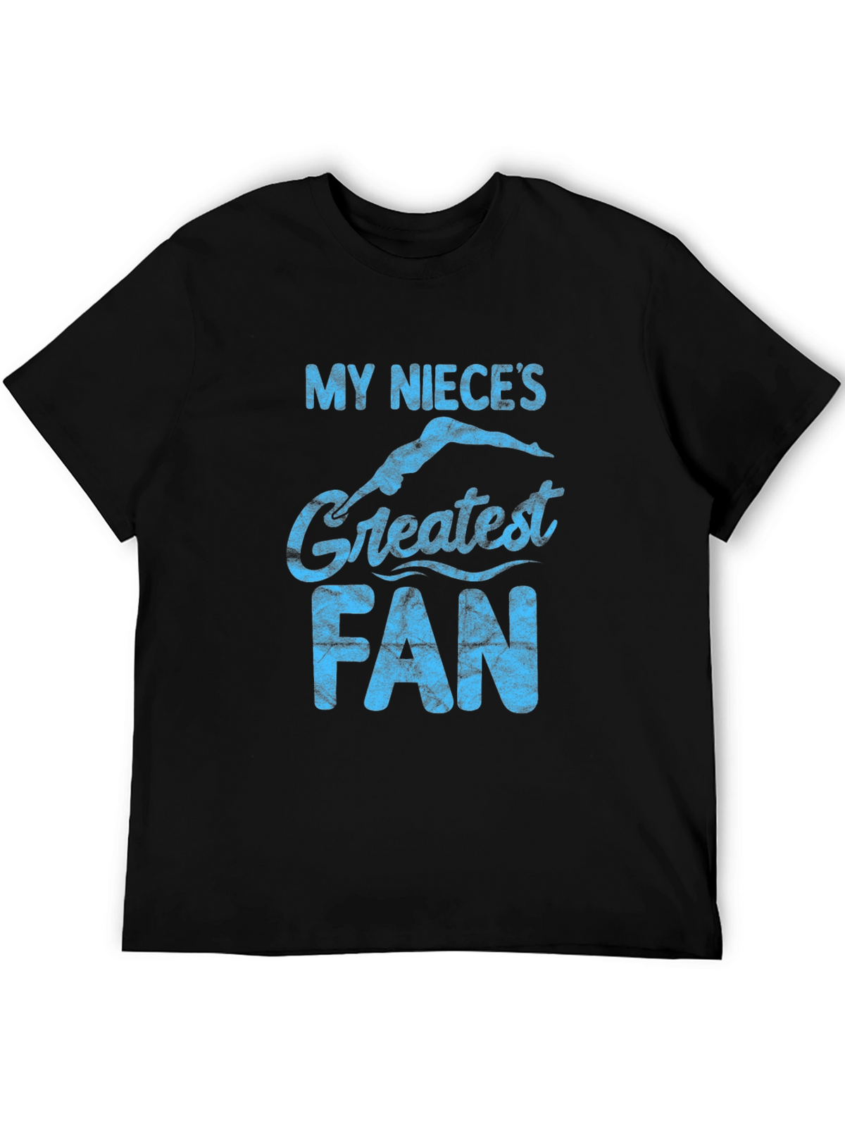My Nieces Greatest Fan Black T-Shirt