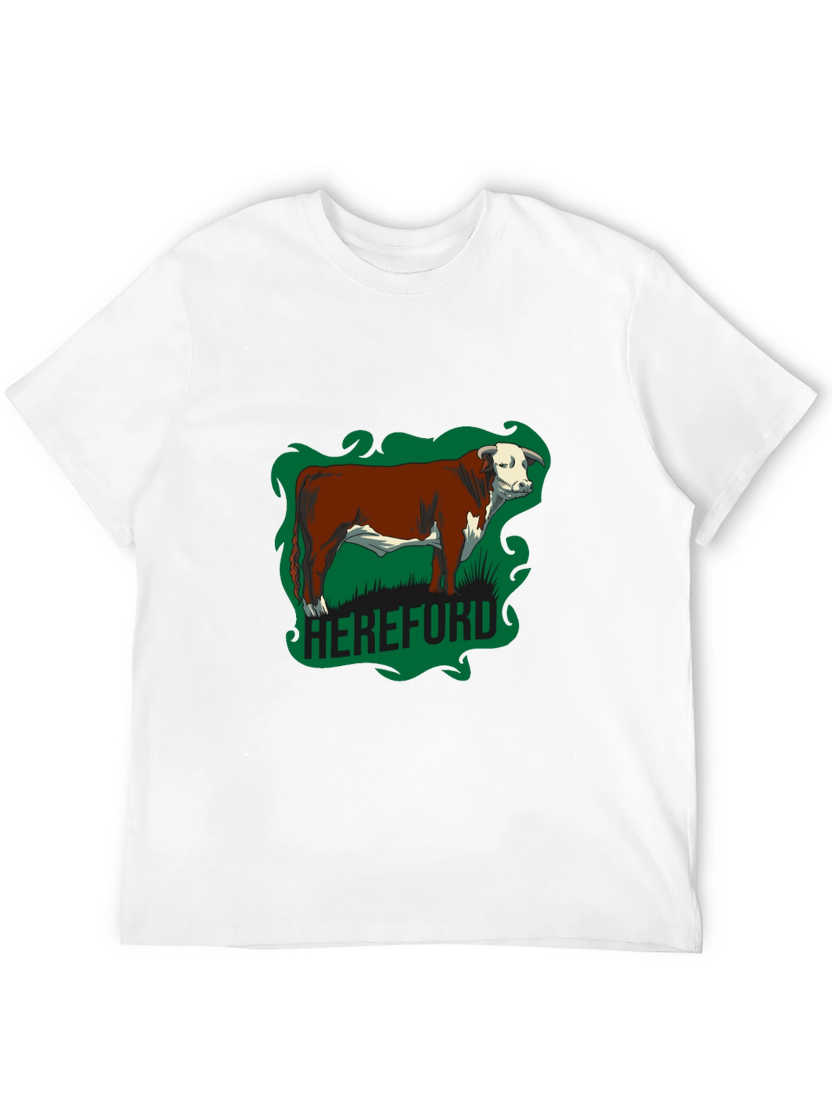 Hereford Bull Graphic Tee - Farm Animal T-Shirt