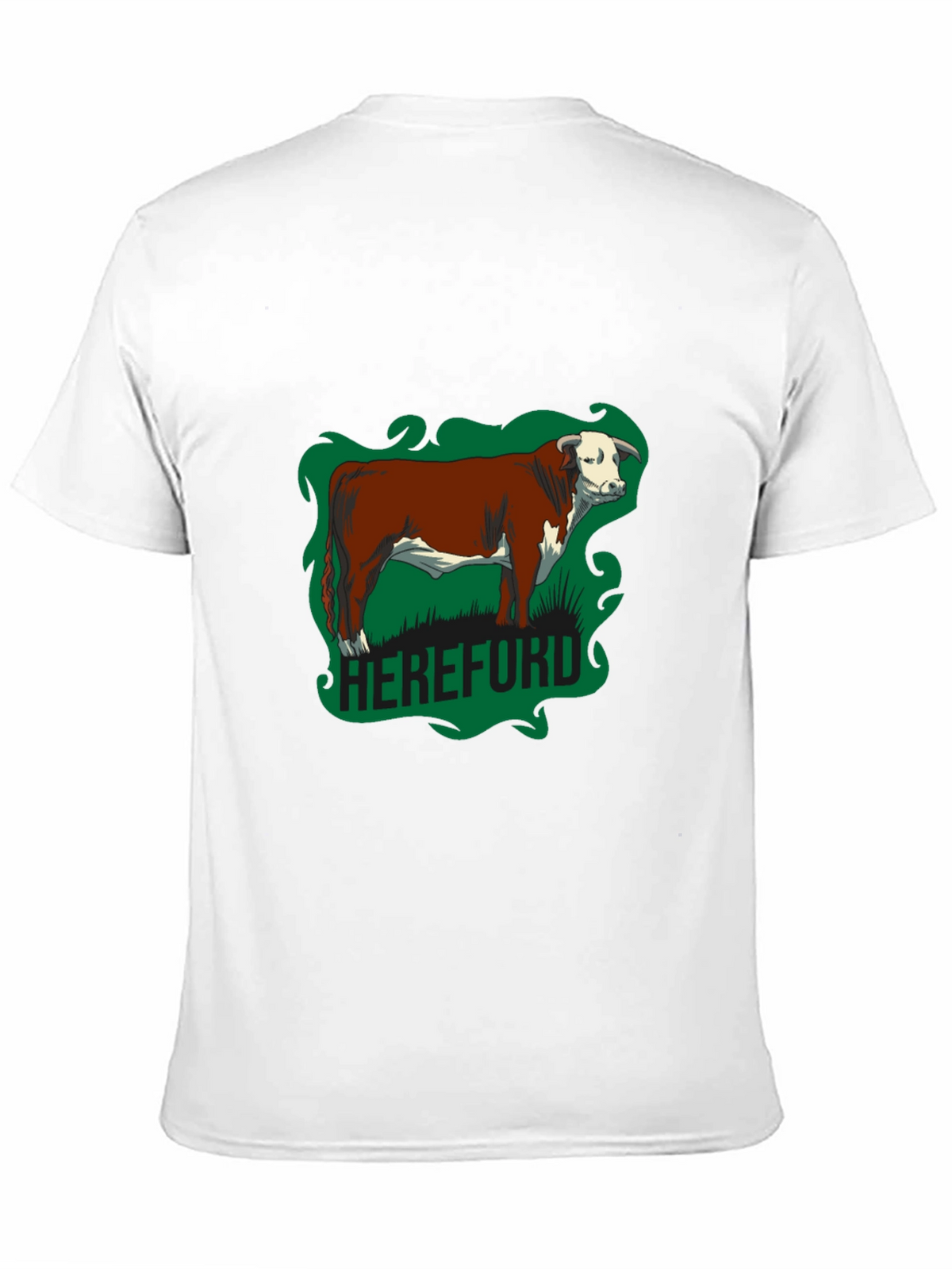 Hereford Bull Graphic Tee - Farm Animal T-Shirt